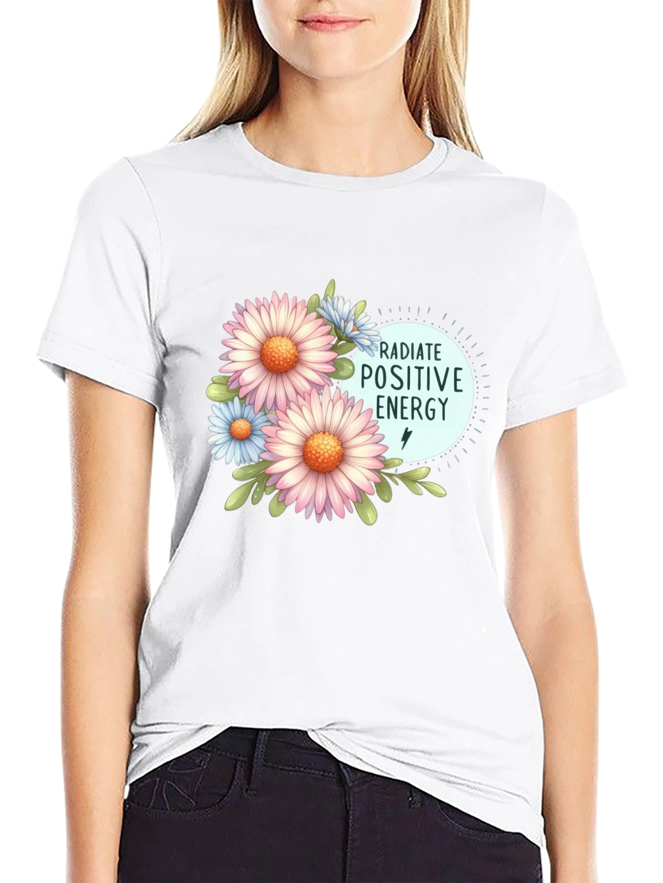 Radiate Positive Energy Floral T-Shirt