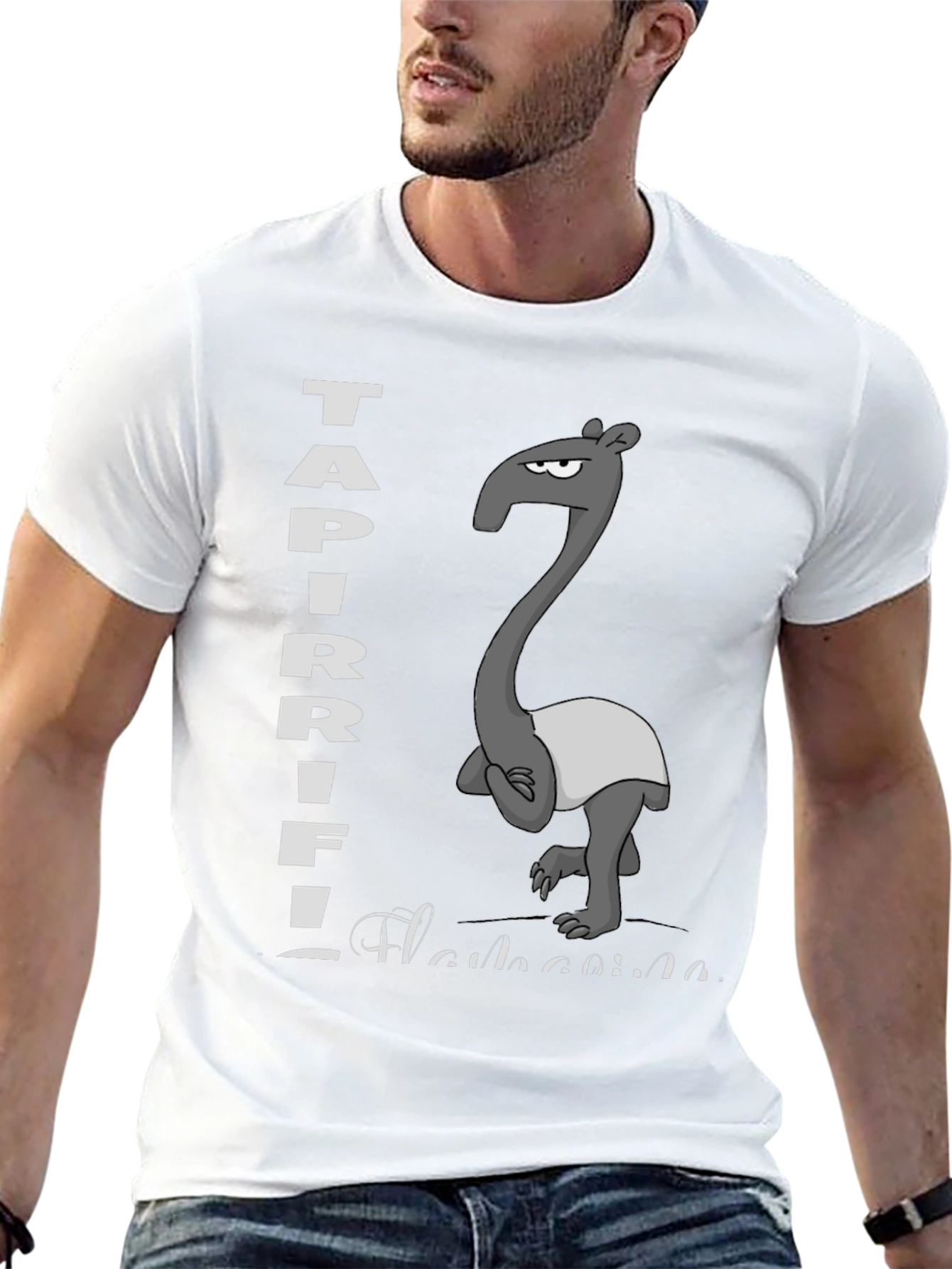 Tapir Flamingo T-Shirt - Unique Graphic Tee