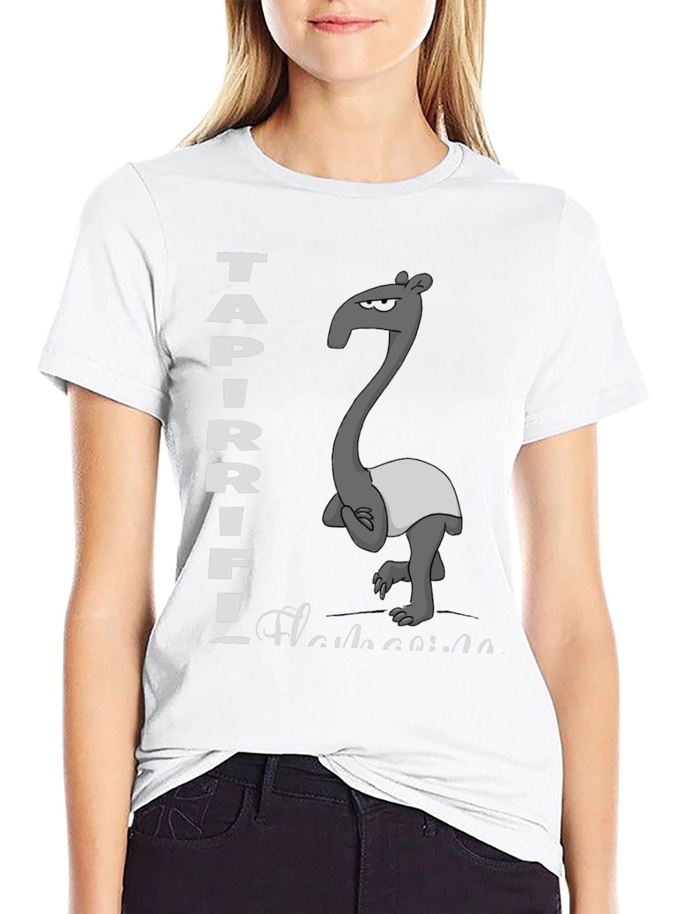 Tapir Flamingo T-Shirt - Unique Graphic Tee