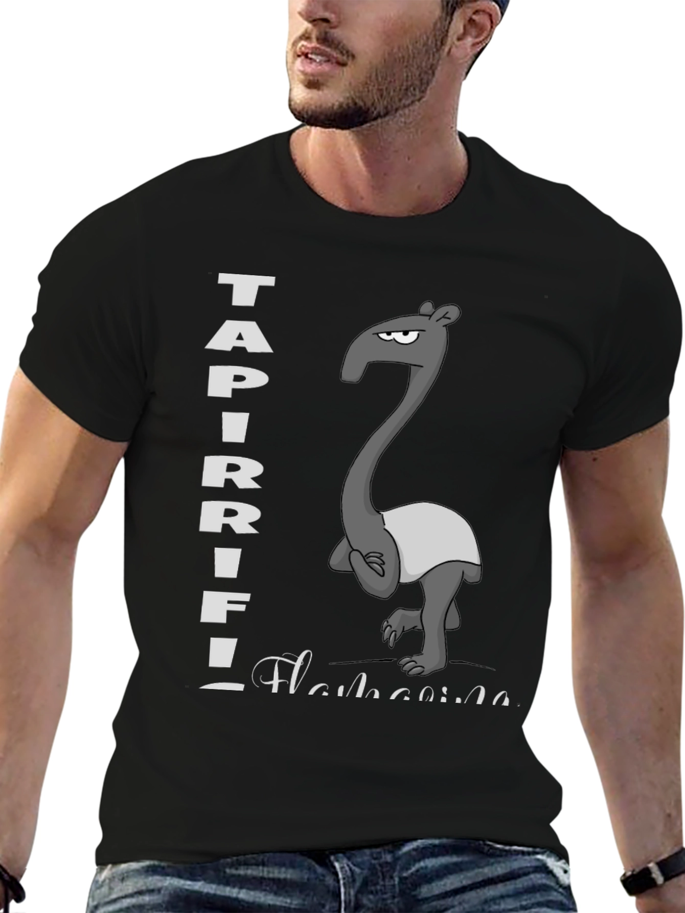 Tapir Flamingo T-Shirt - Unique Graphic Tee