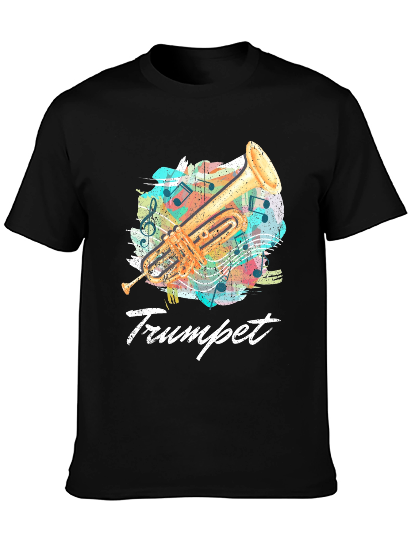 Trumpet Music T-Shirt - Band Instrument Tee
