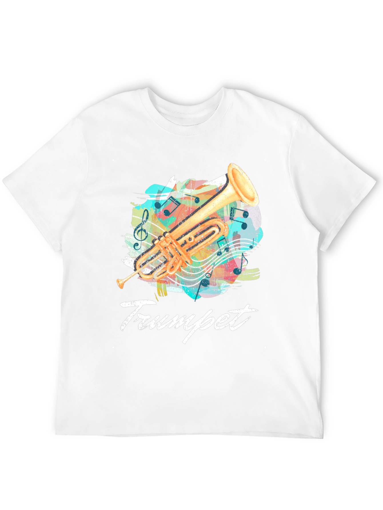 Trumpet Music T-Shirt - Band Instrument Tee