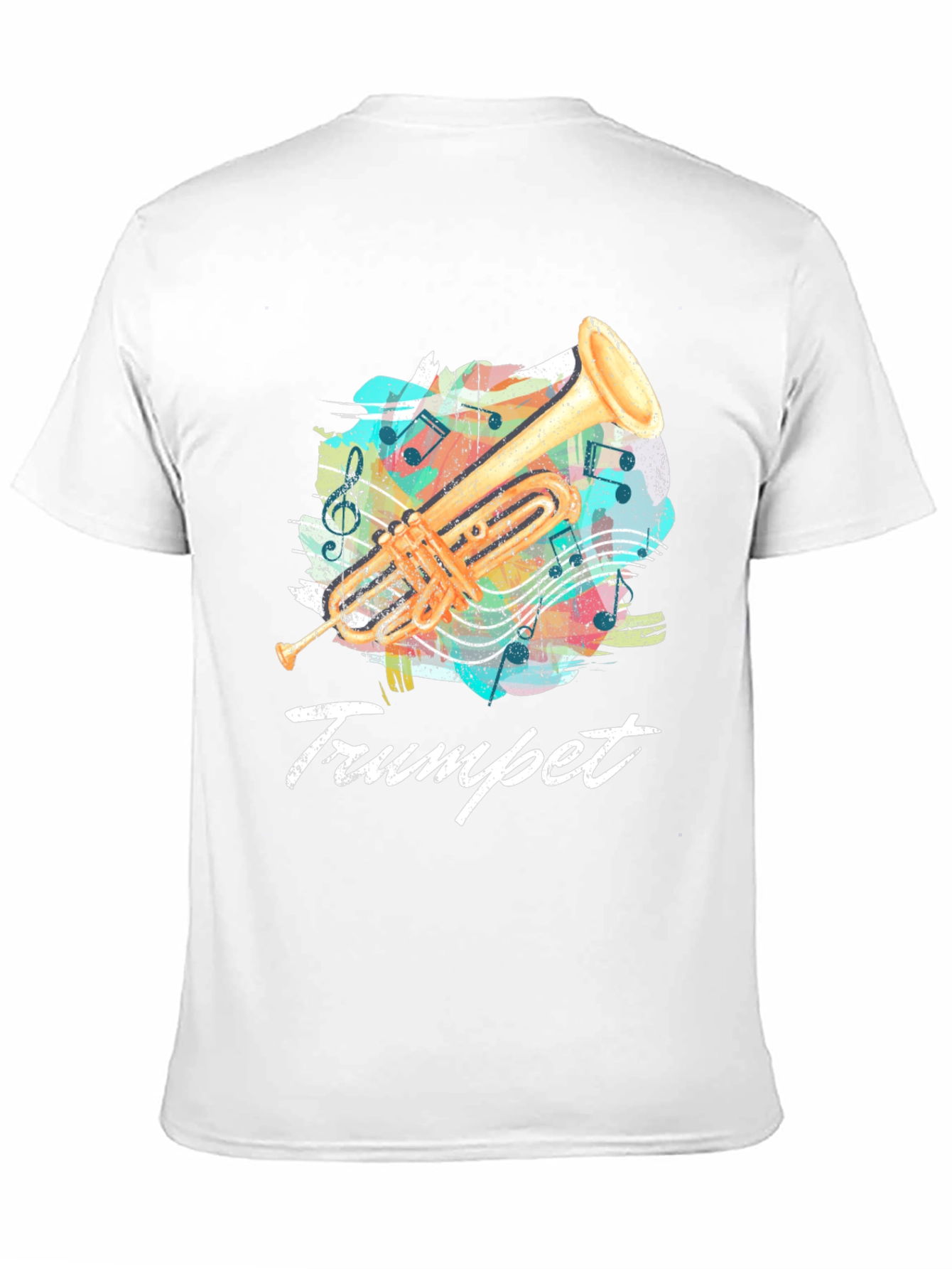 Trumpet Music T-Shirt - Band Instrument Tee