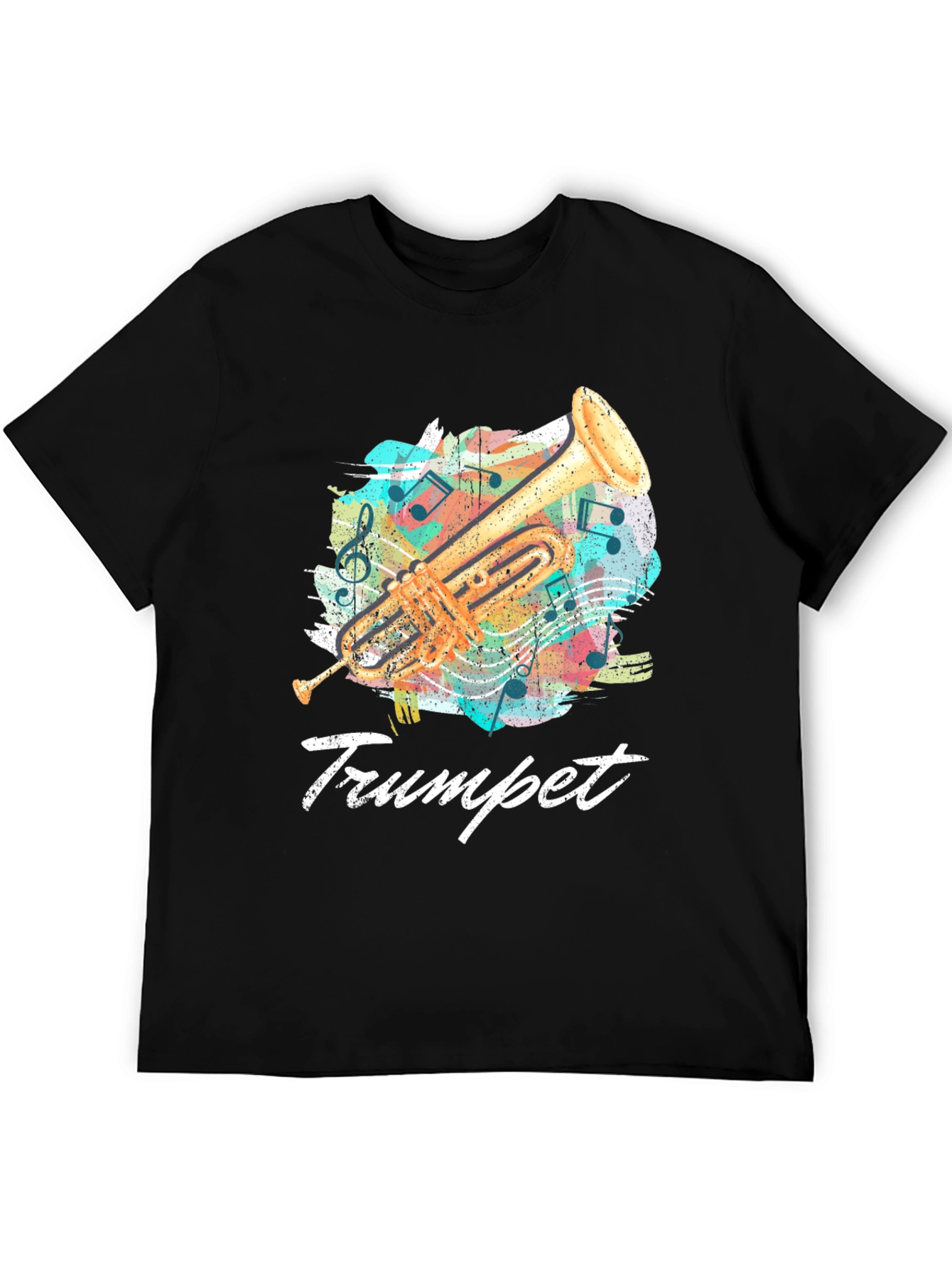 Trumpet Music T-Shirt - Band Instrument Tee
