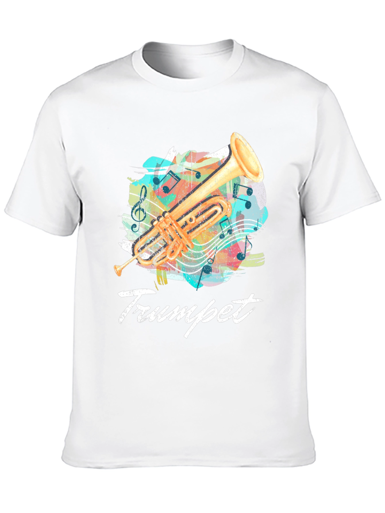 Trumpet Music T-Shirt - Band Instrument Tee