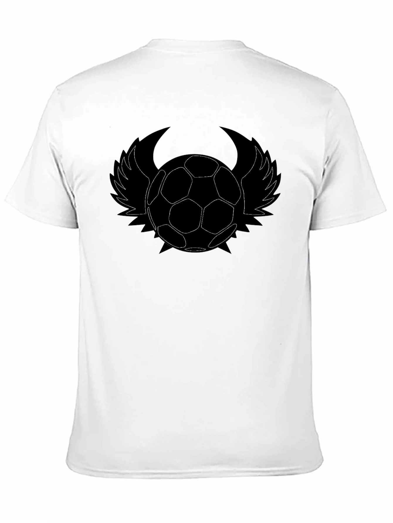 Soccer Ball Wings Graphic T-Shirt