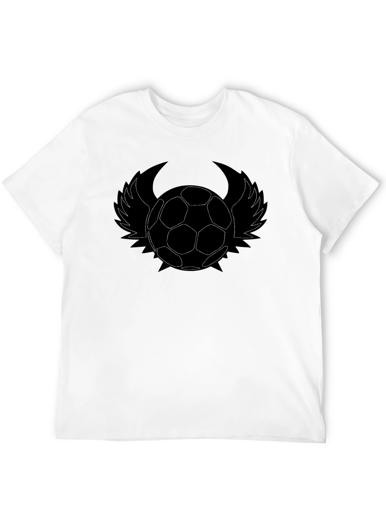 Soccer Ball Wings Graphic T-Shirt