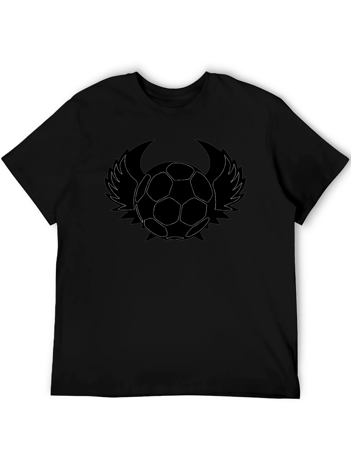 Soccer Ball Wings Graphic T-Shirt