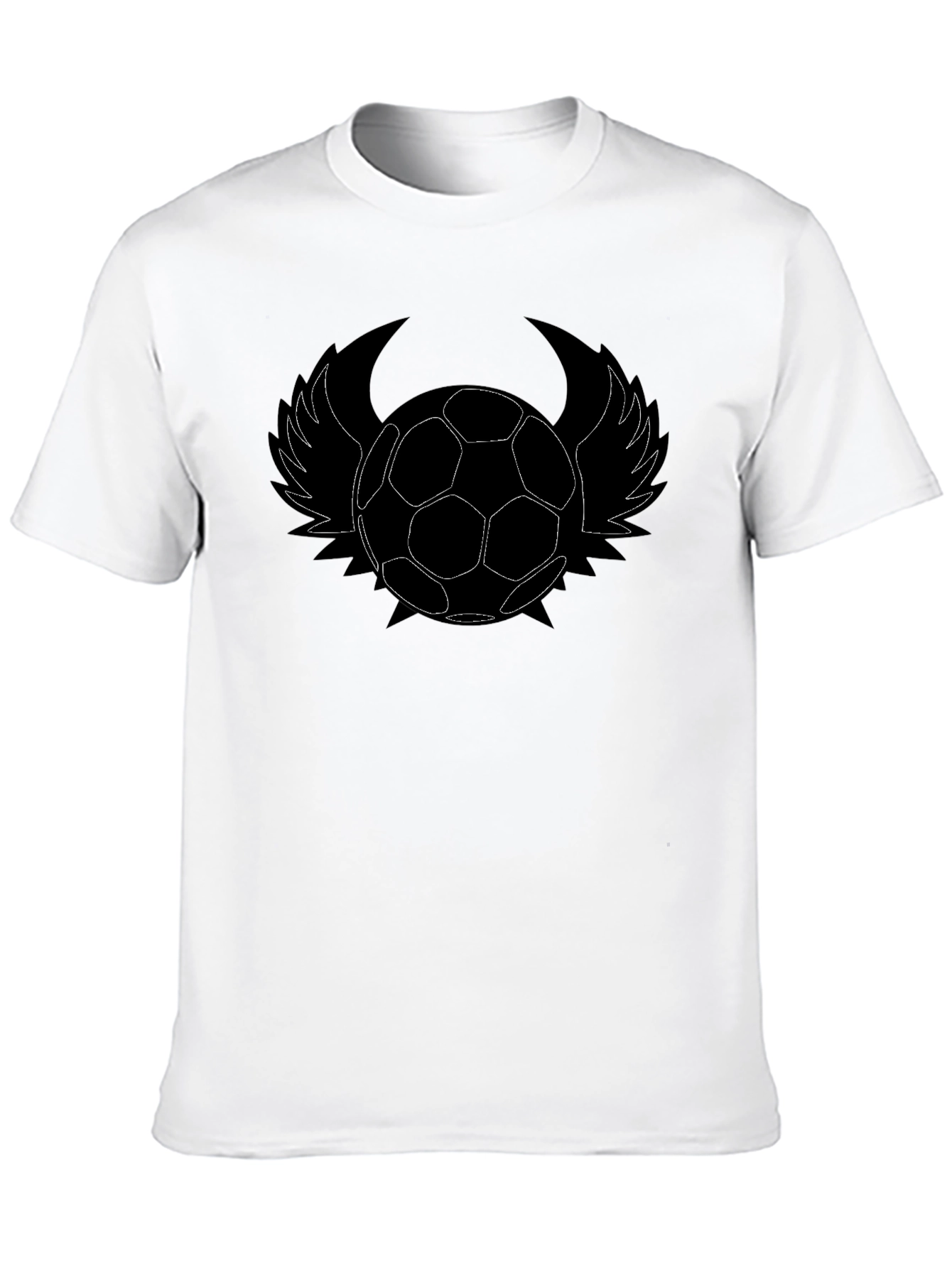 Soccer Ball Wings Graphic T-Shirt