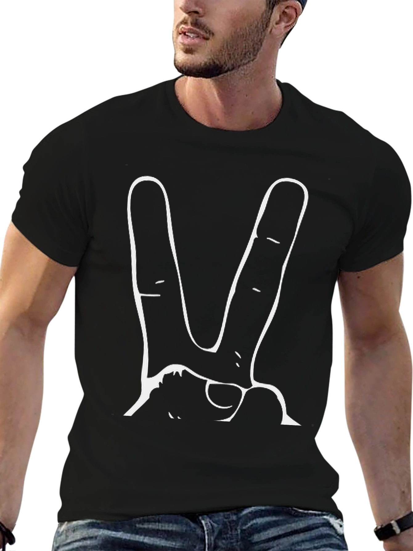 Peace Sign Graphic T-Shirt