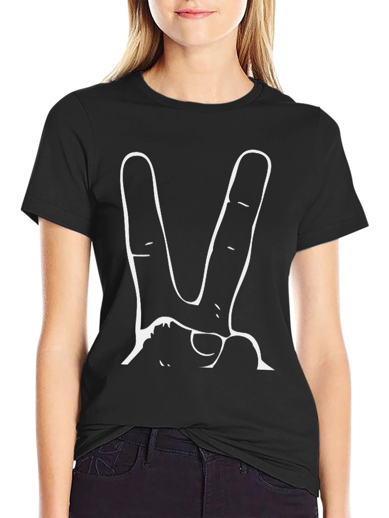 Peace Sign Graphic T-Shirt