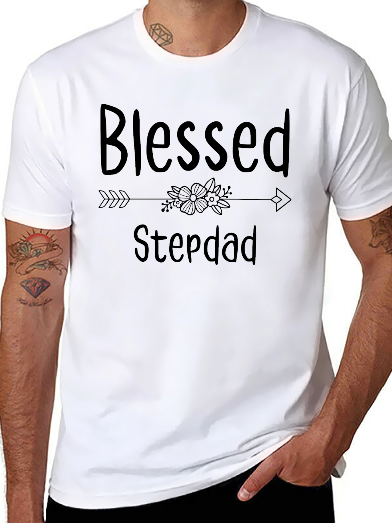 Blessed Stepdad Graphic Tee - Perfect Gift!