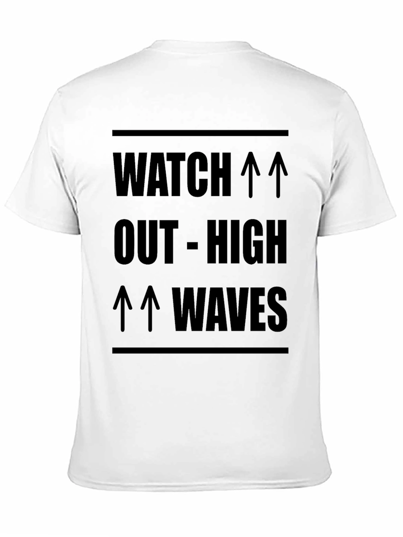 Watch Out High Waves Black Graphic Tee