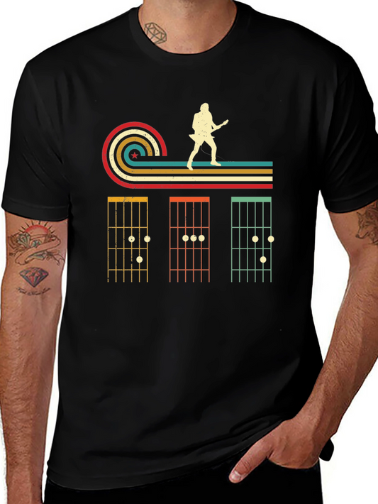 Vintage Guitar Chord T-Shirt for Music Lovers