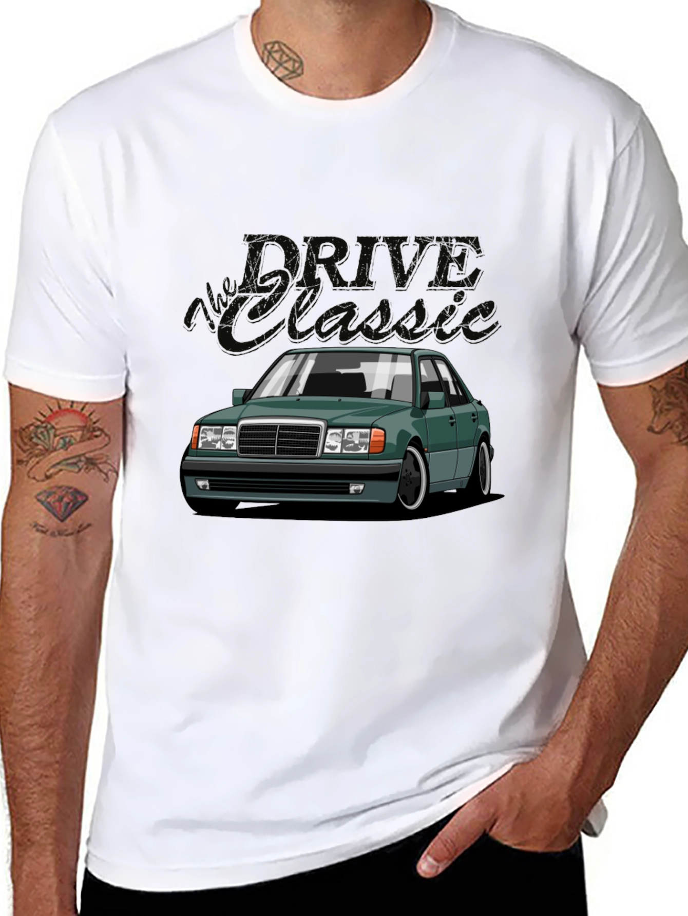 Classic Car Graphic Tee -  Drive in Style!