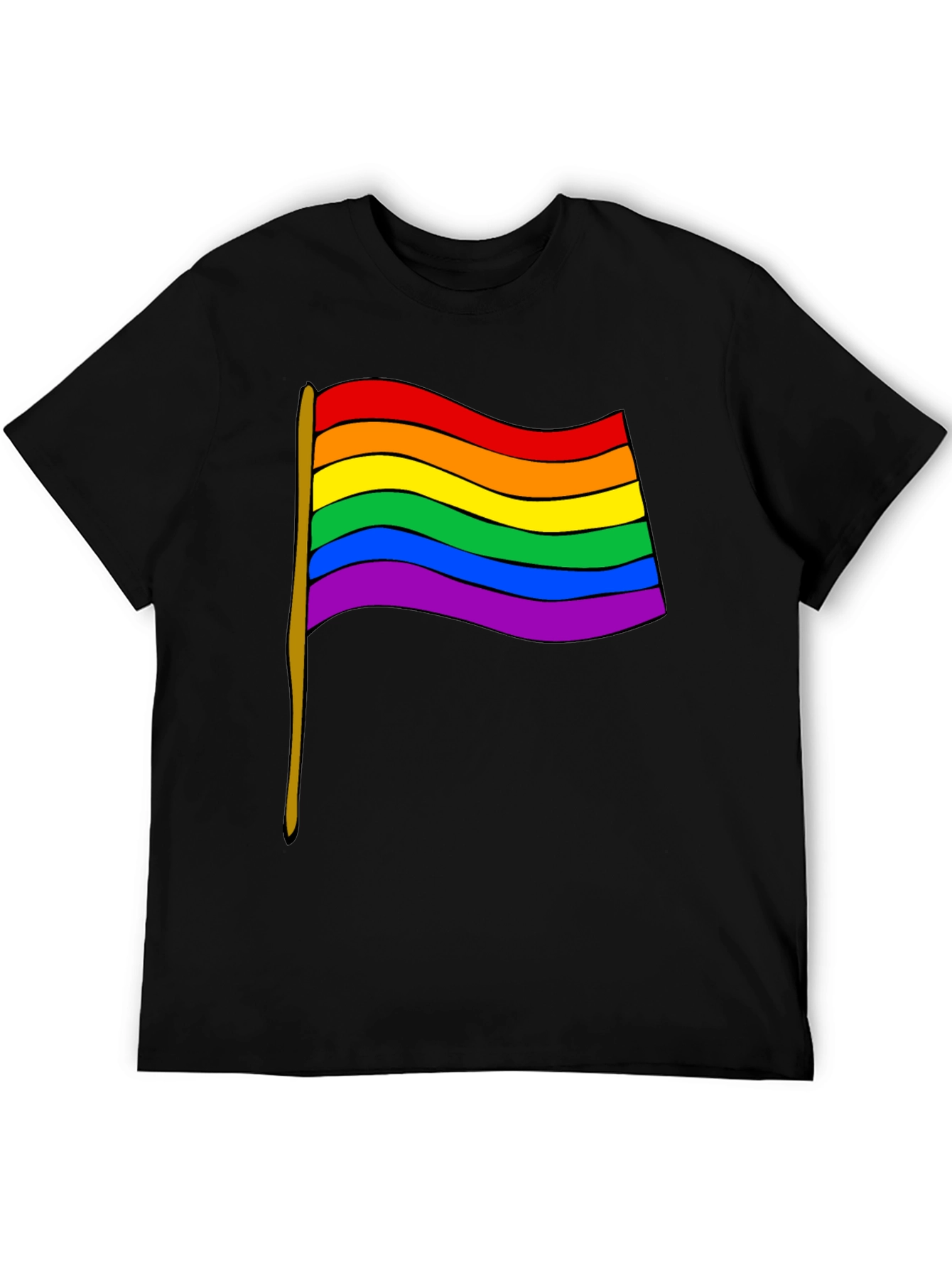 Pride Flag Graphic Tee - Unisex