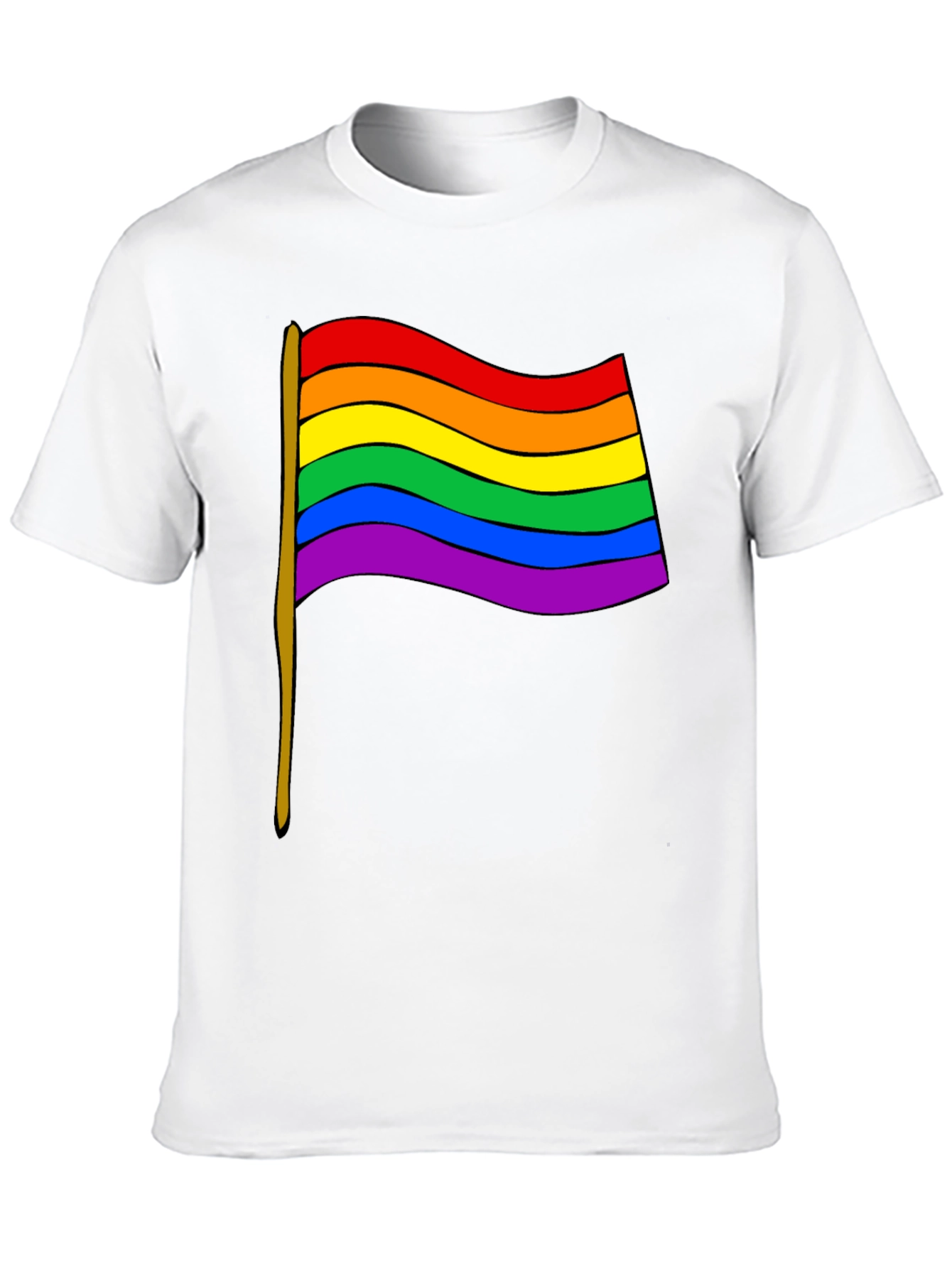 Pride Flag Graphic Tee - Unisex