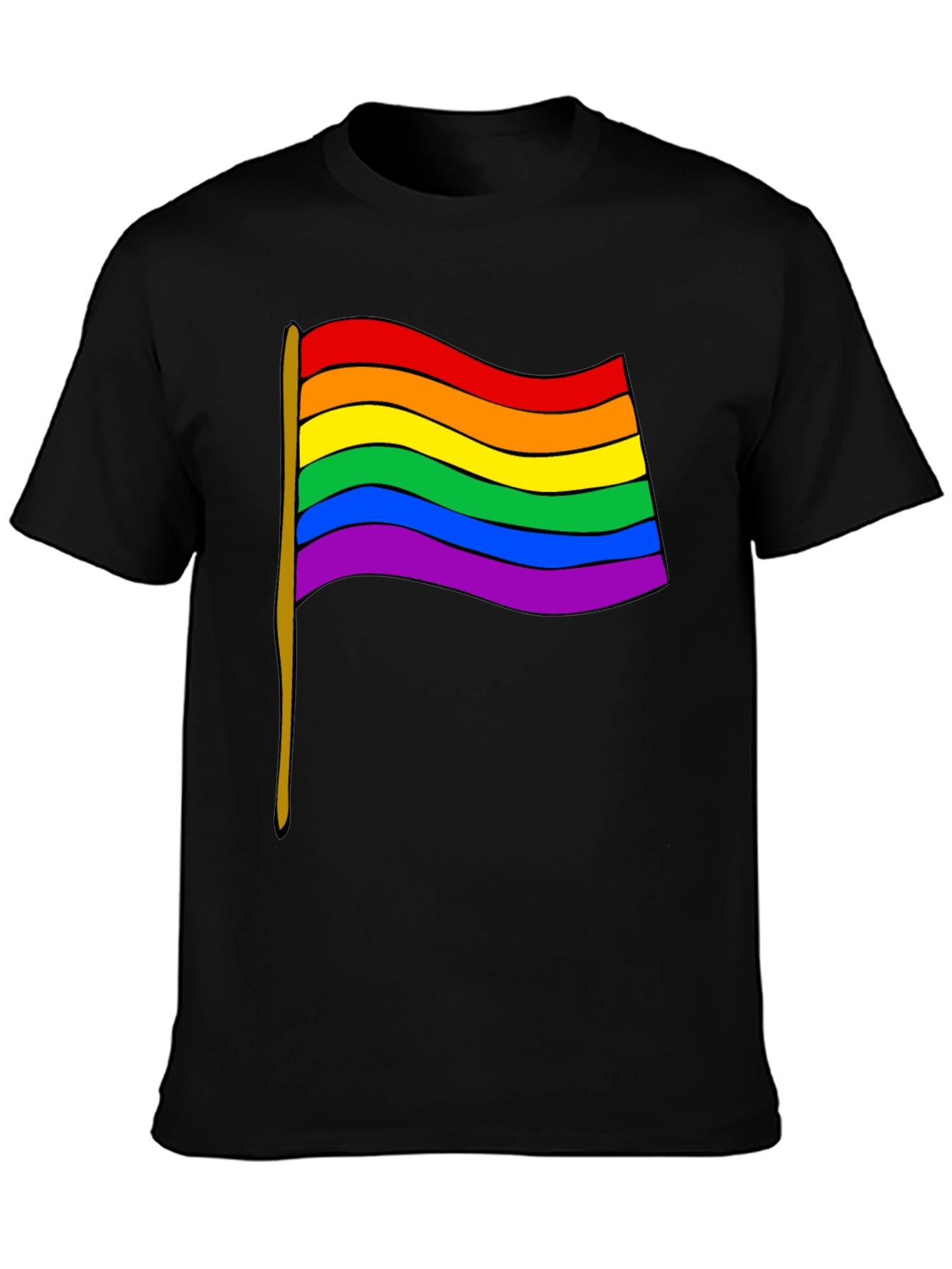 Pride Flag Graphic Tee - Unisex