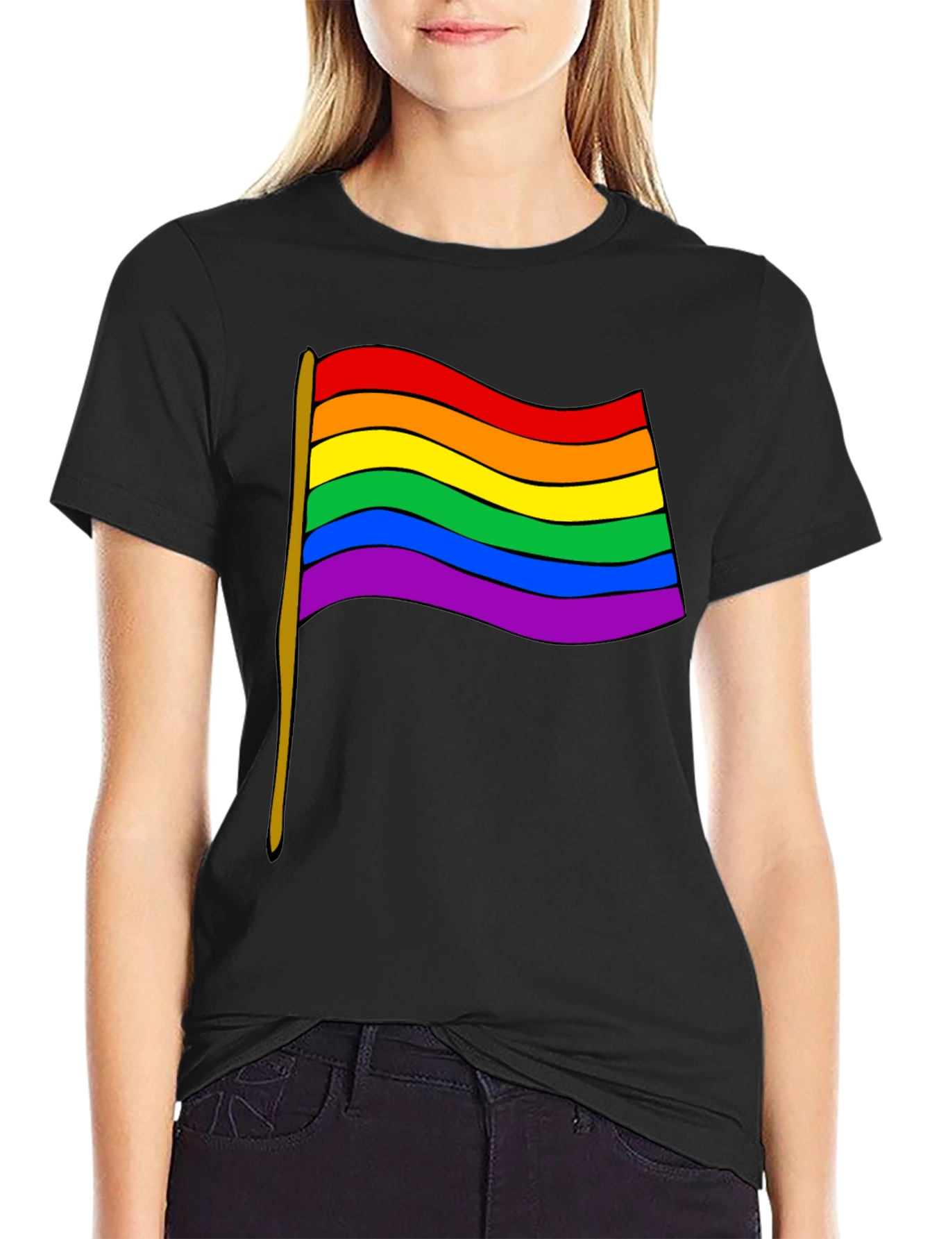 Pride Flag Graphic Tee - Unisex