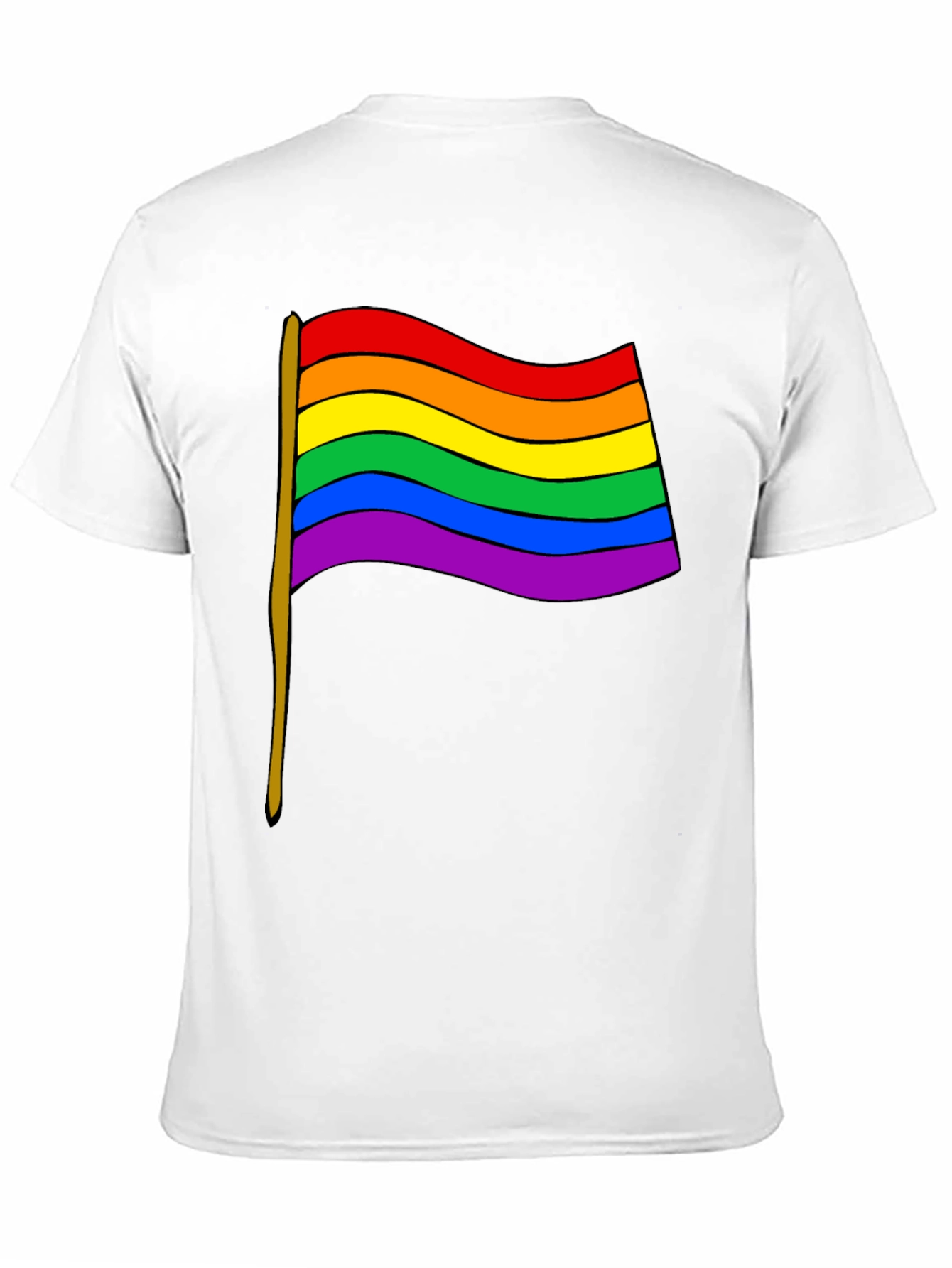 Pride Flag Graphic Tee - Unisex