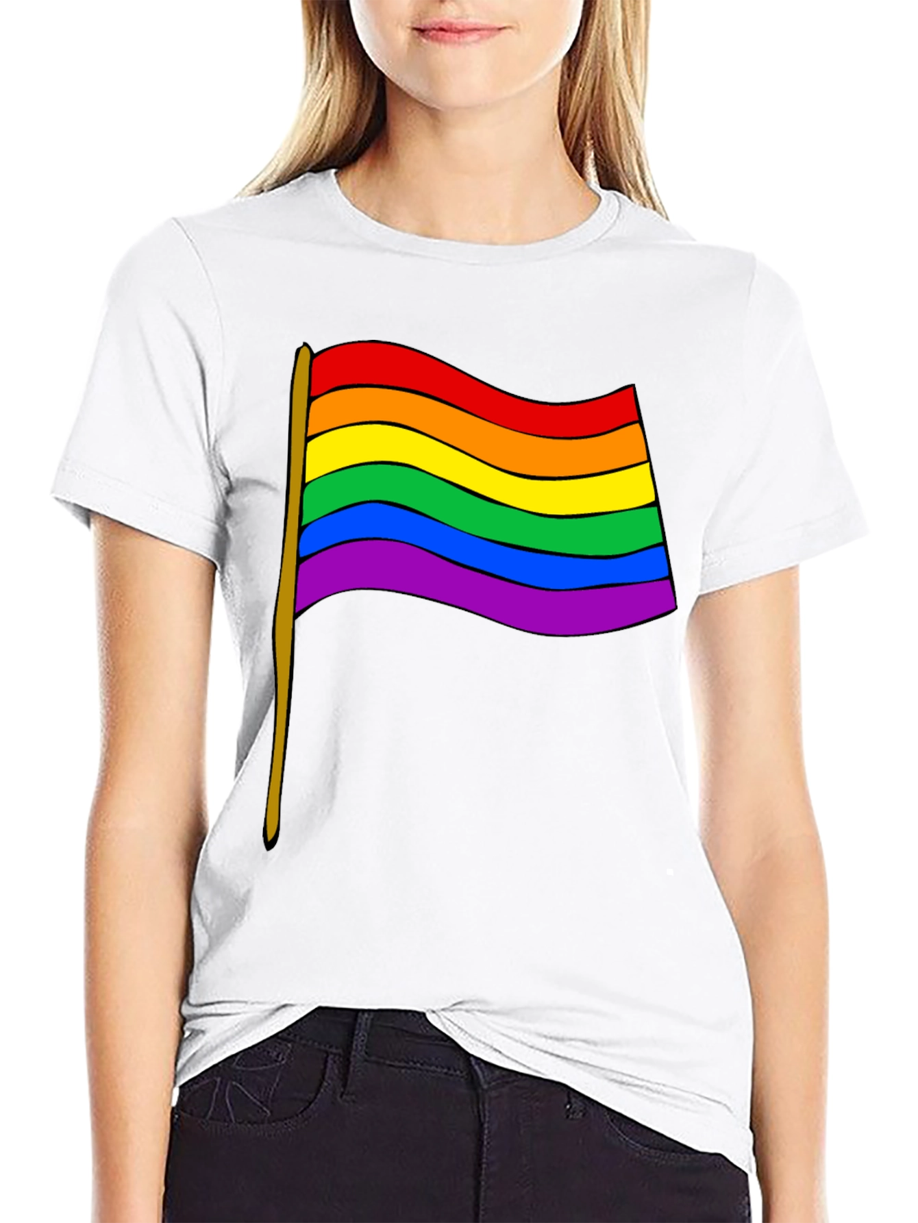 Pride Flag Graphic Tee - Unisex
