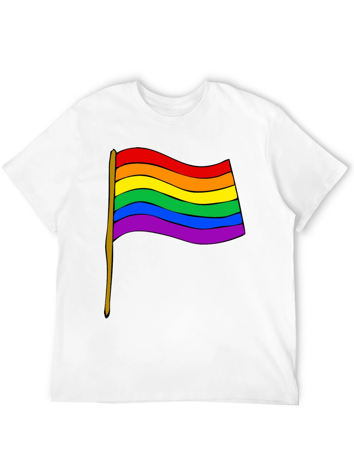 Pride Flag Graphic Tee - Unisex