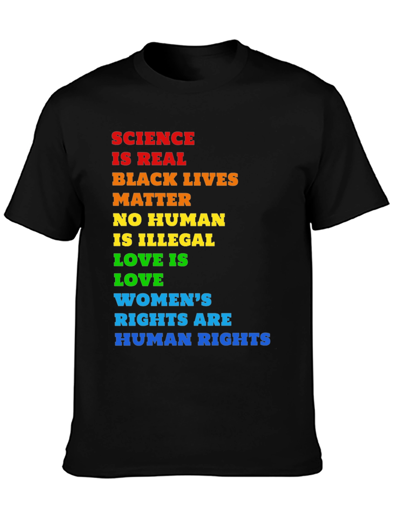 Equality T-Shirt: Science BLM Human Rights