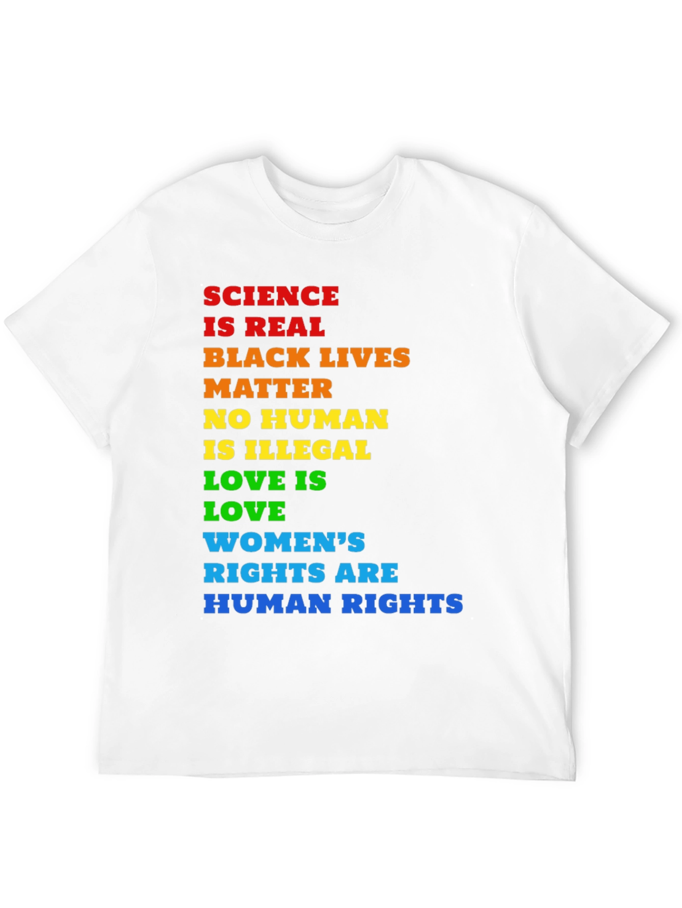 Equality T-Shirt: Science BLM Human Rights