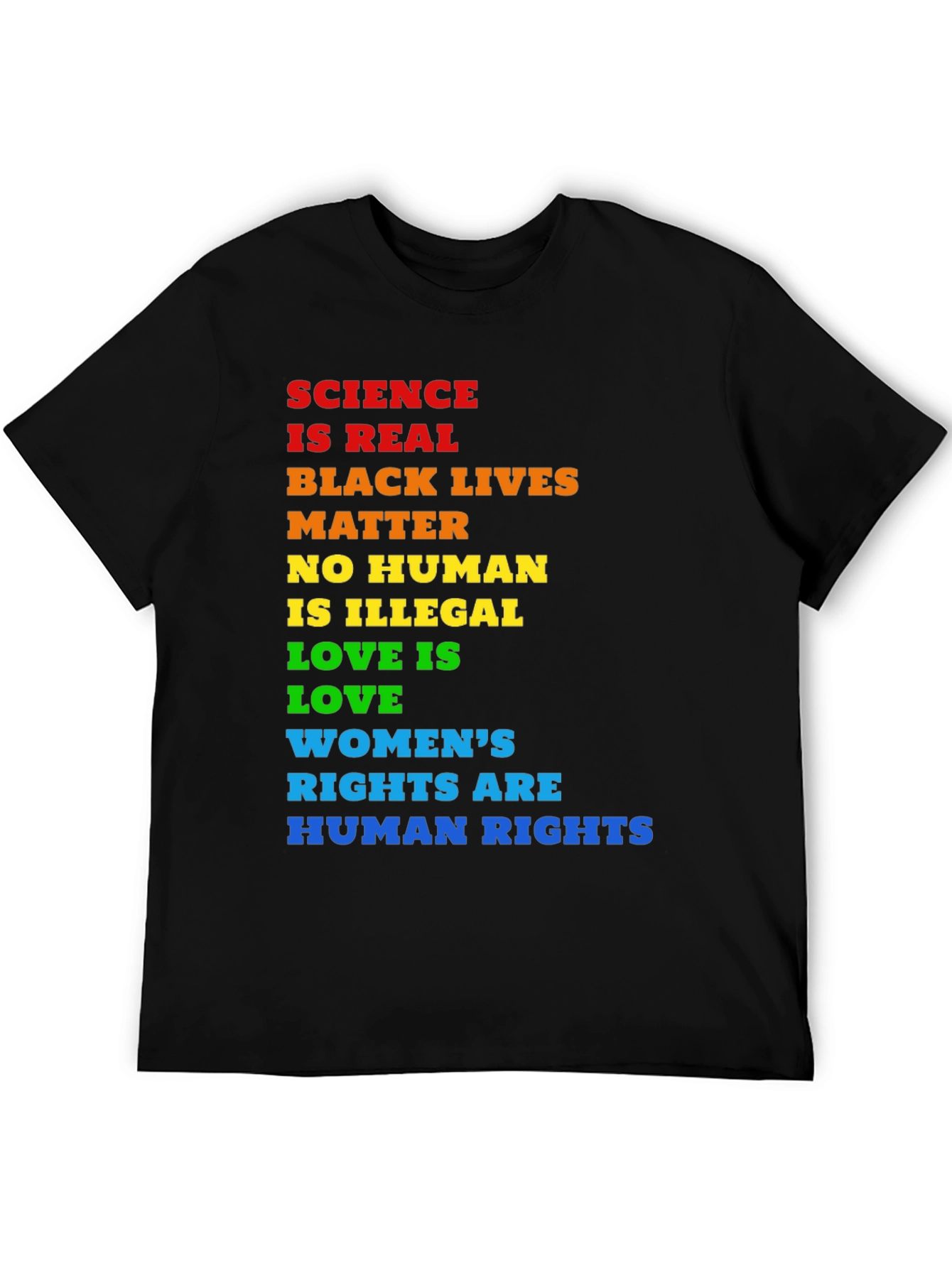 Equality T-Shirt: Science BLM Human Rights