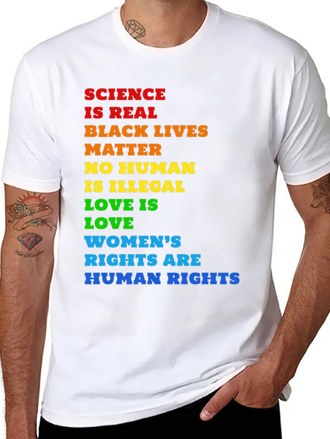 Equality T-Shirt: Science BLM Human Rights