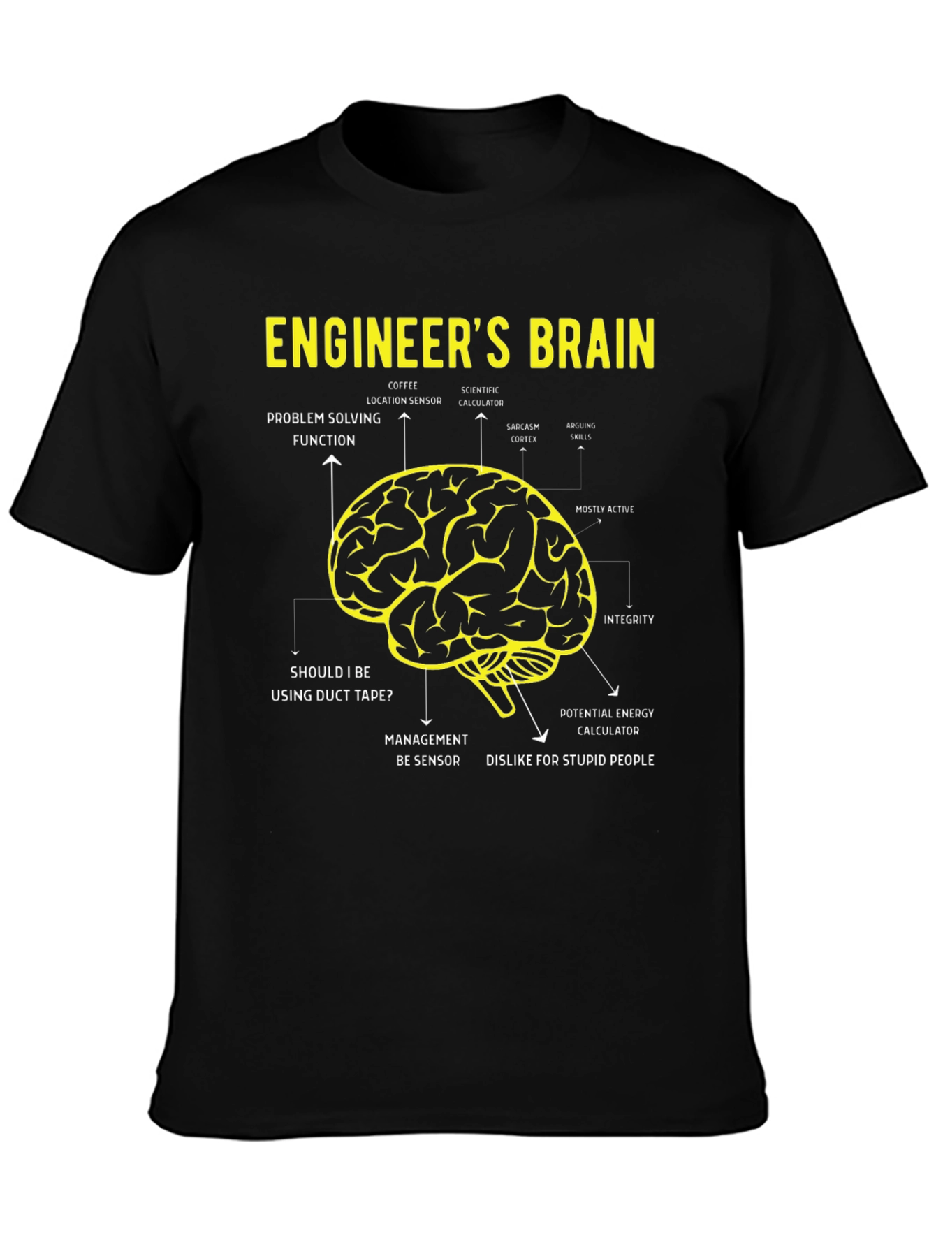 Engineers Brain T-Shirt - Funny Engineering Gift