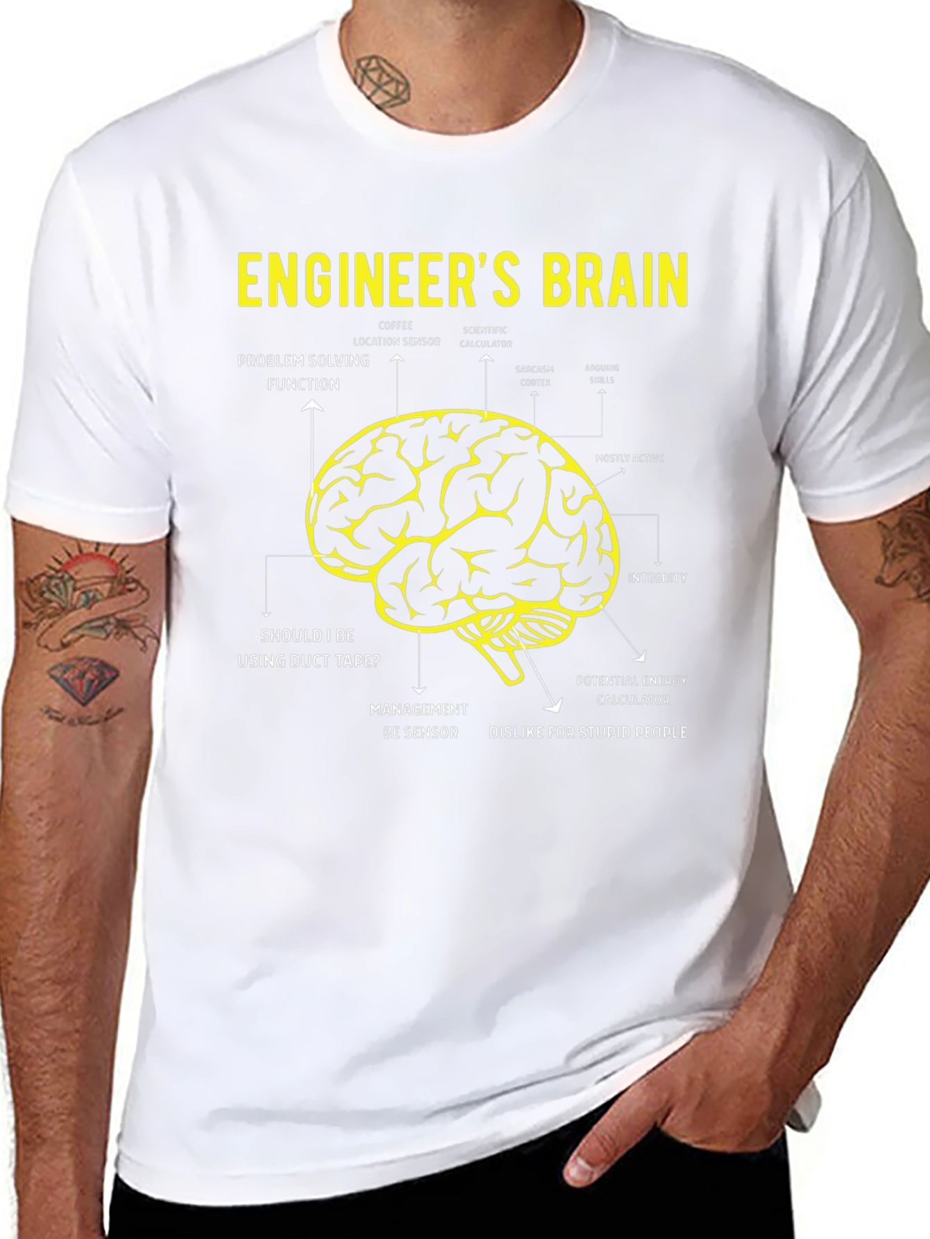 Engineers Brain T-Shirt - Funny Engineering Gift