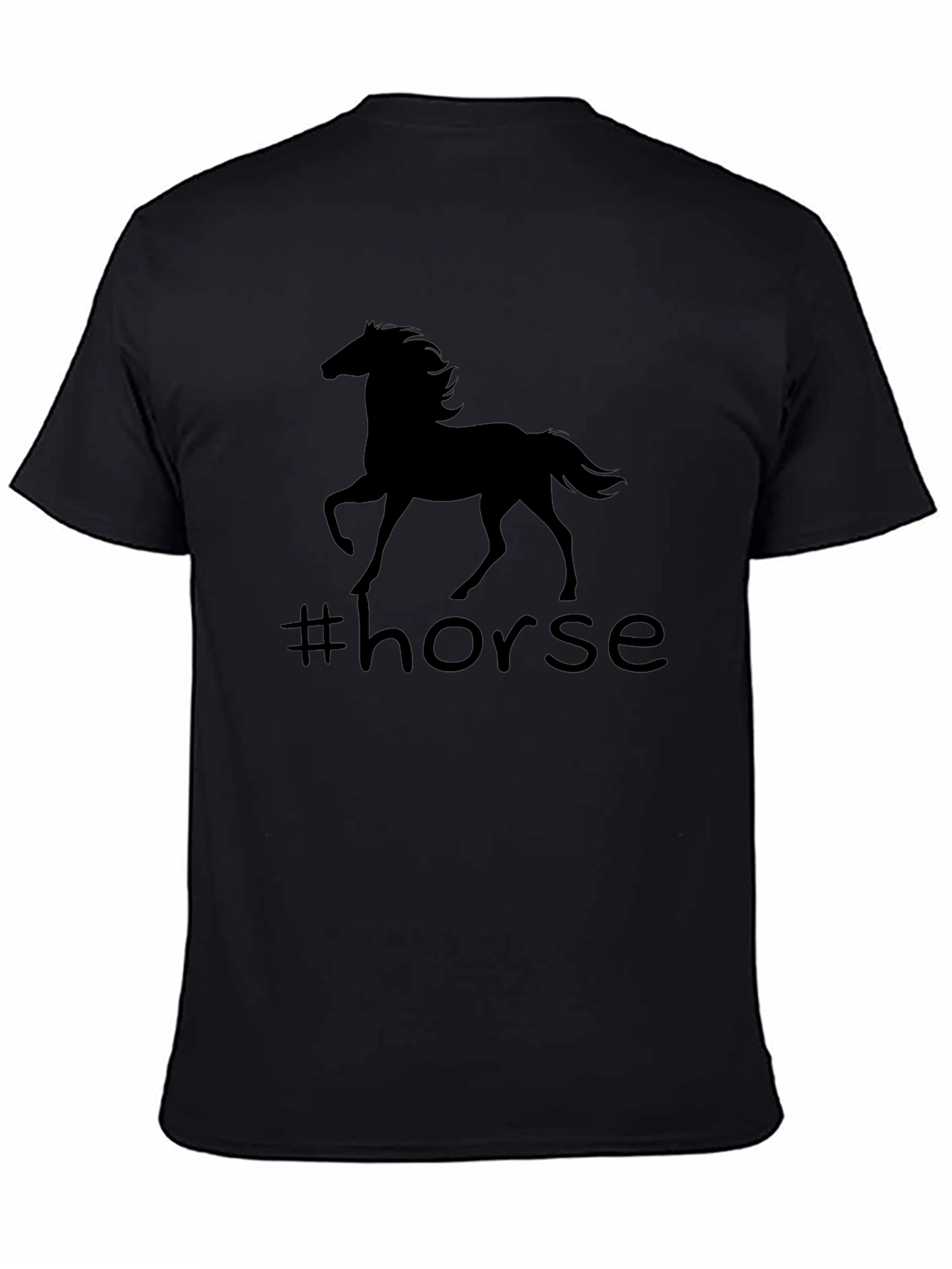 Horse Graphic Black T-Shirt