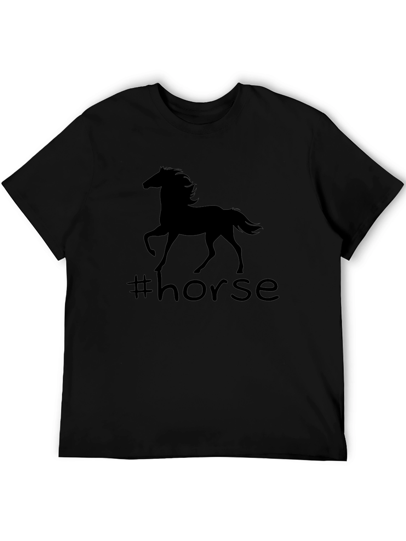 Horse Graphic Black T-Shirt
