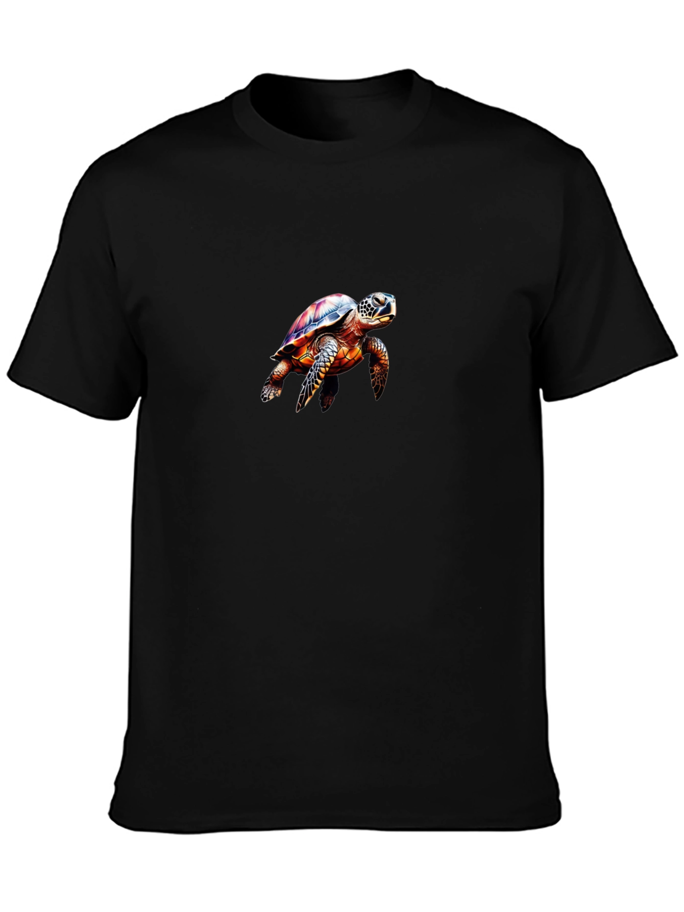 Sea Turtle Graphic Black T-Shirt