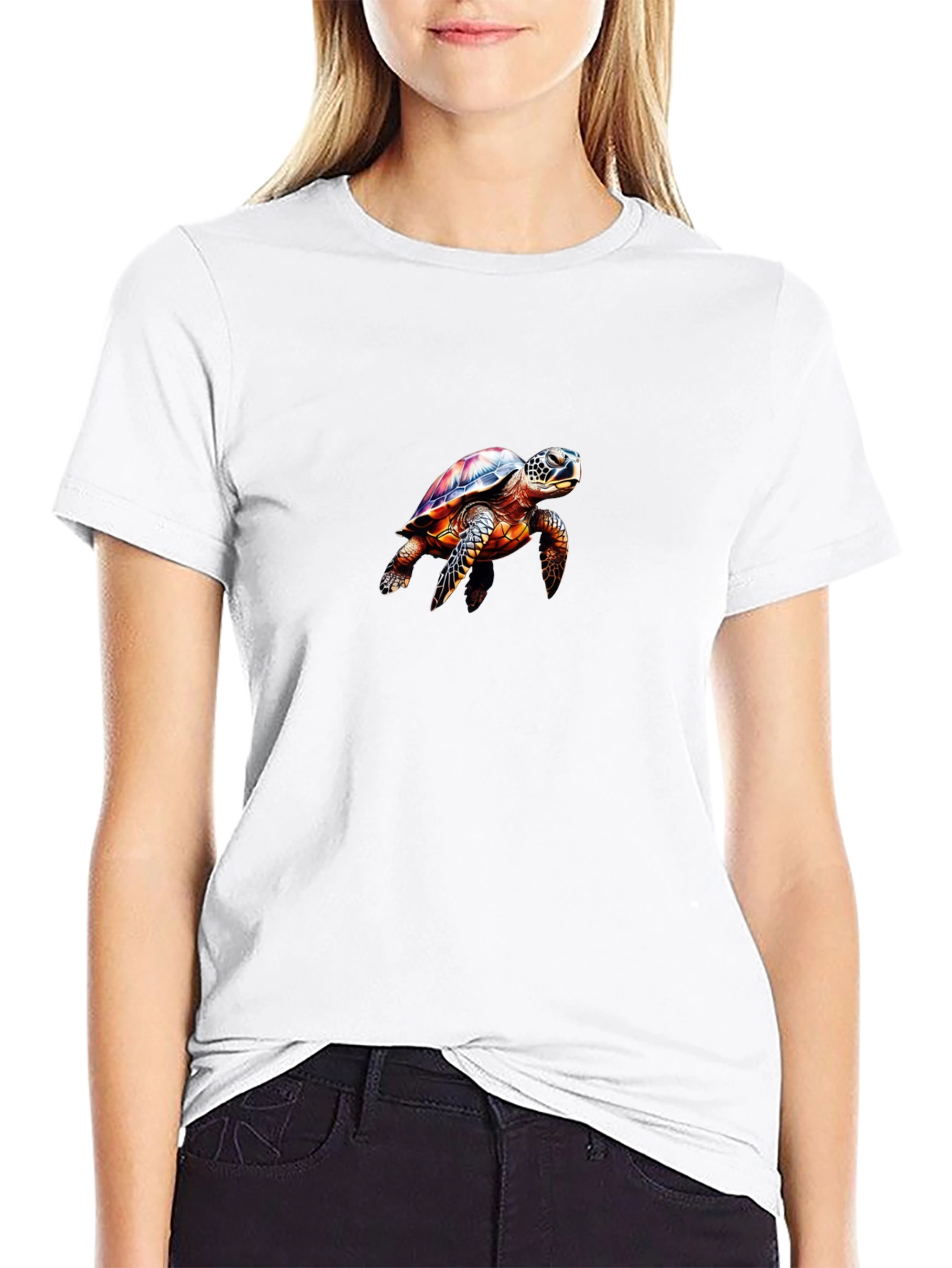 Sea Turtle Graphic Black T-Shirt