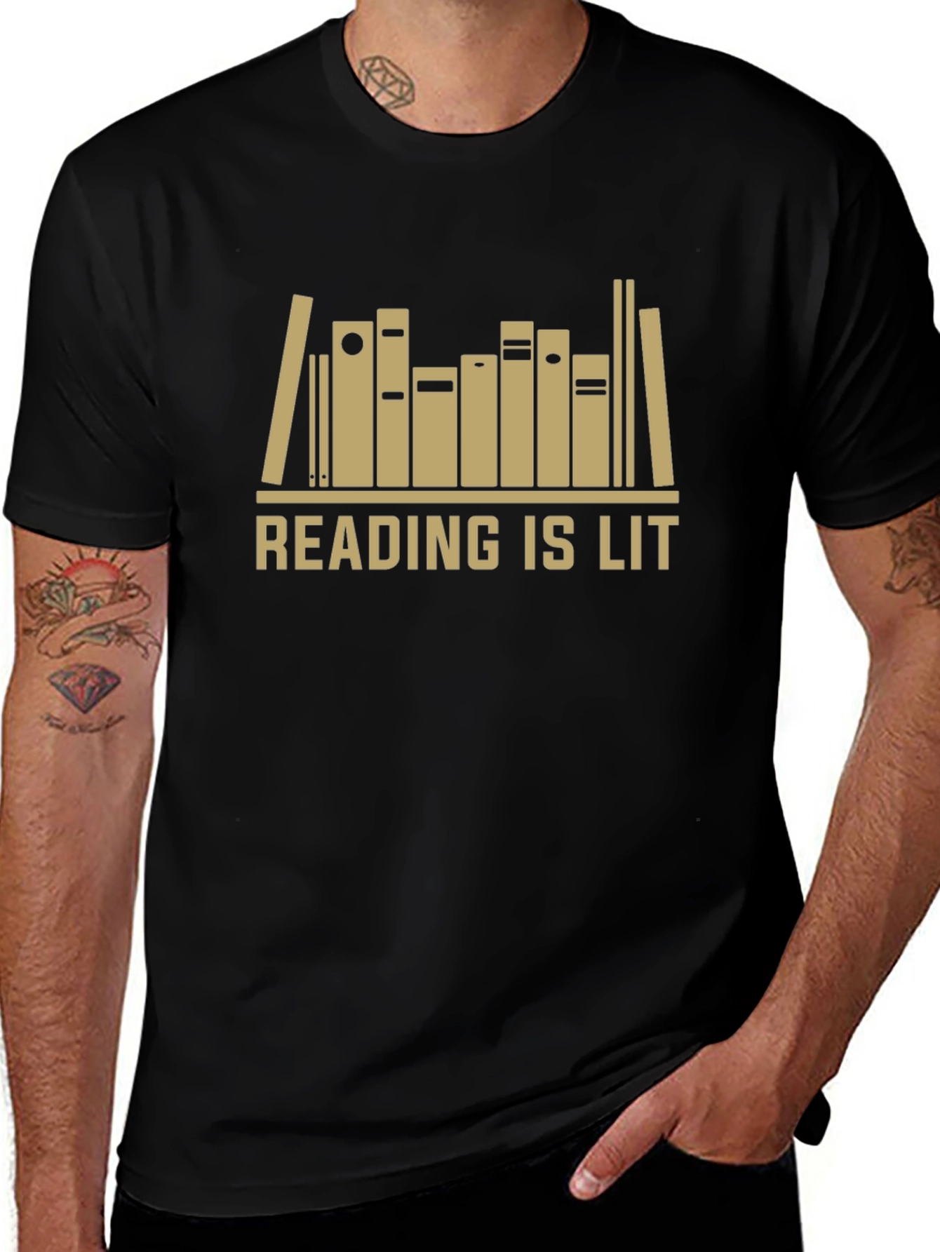 Reading Is Lit T-Shirt - Book Lover Apparel