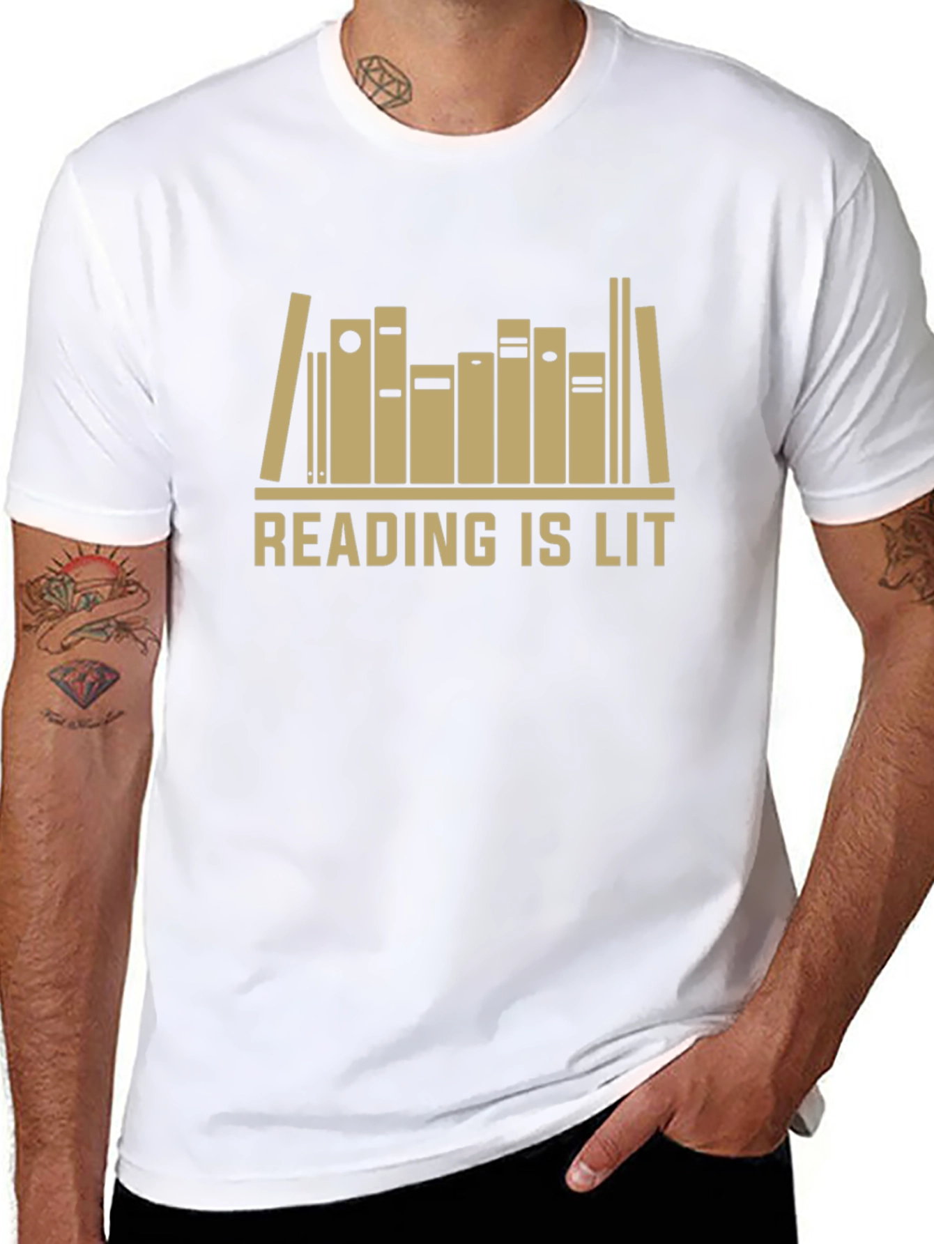 Reading Is Lit T-Shirt - Book Lover Apparel