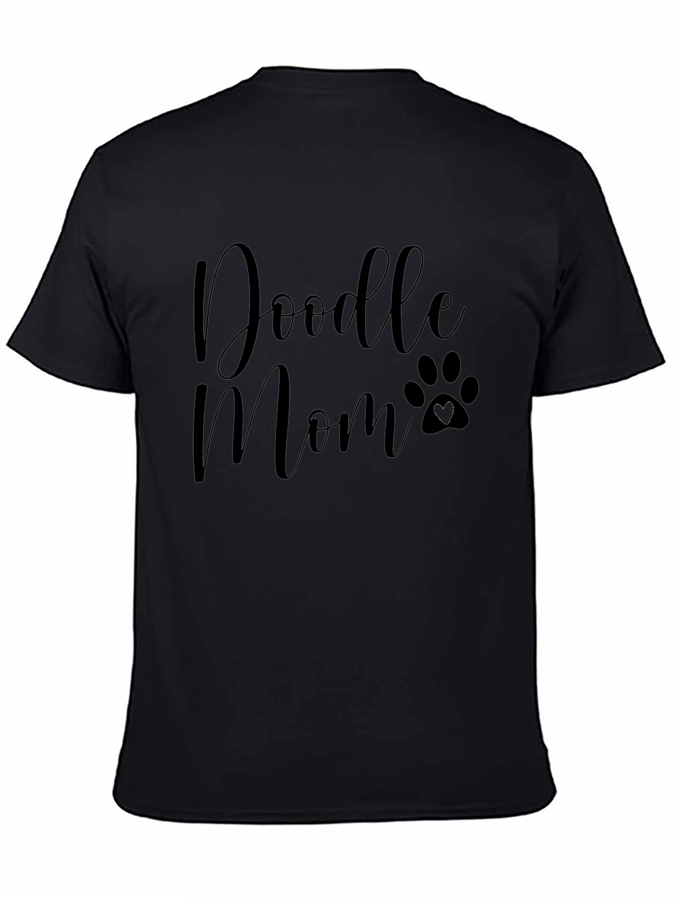 Doodle Mom Paw Print Graphic T-Shirt
