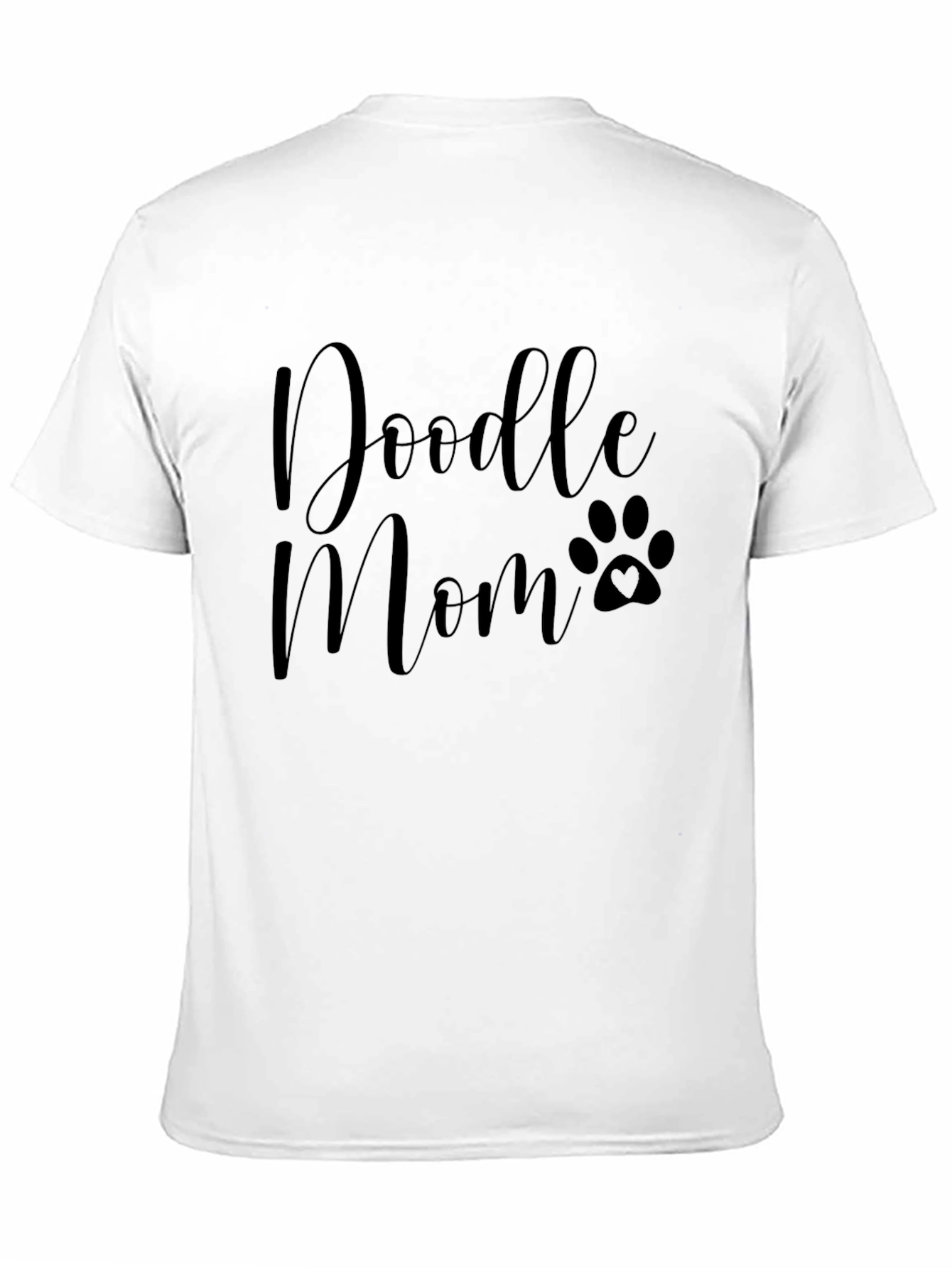 Doodle Mom Paw Print Graphic T-Shirt
