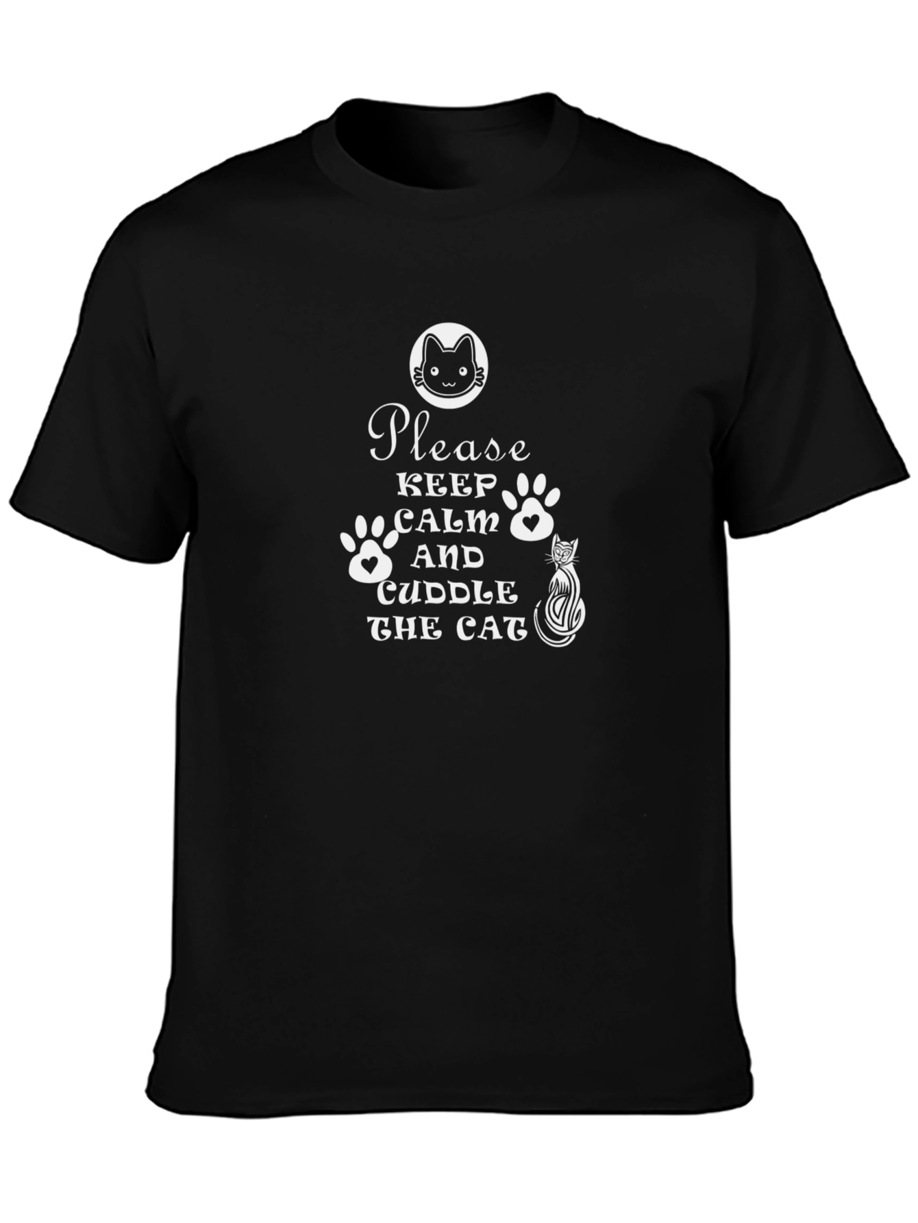 Keep Calm & Cuddle the Cat Graphic Tee