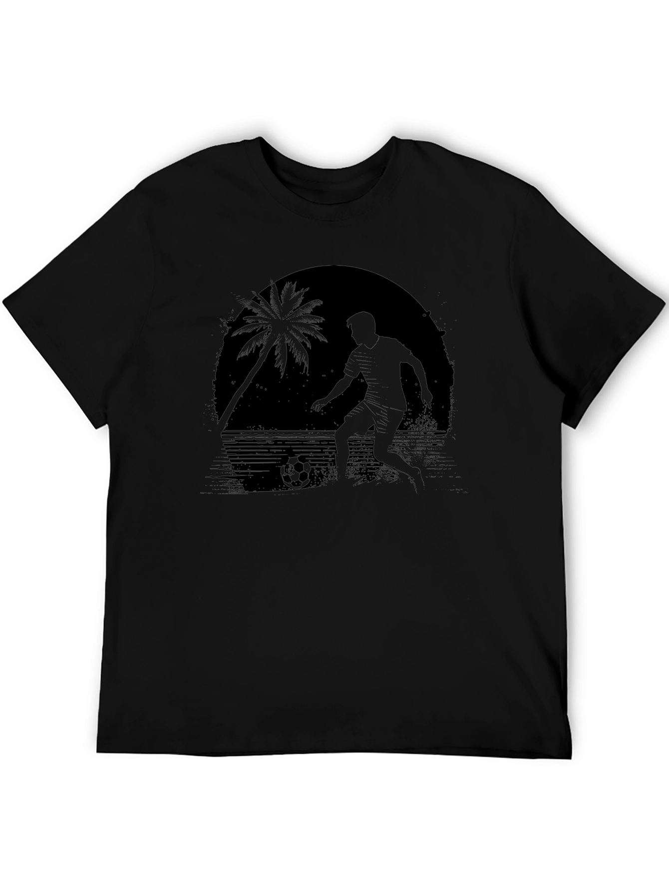 Beach Soccer Silhouette T-Shirt - Cool Graphic Tee