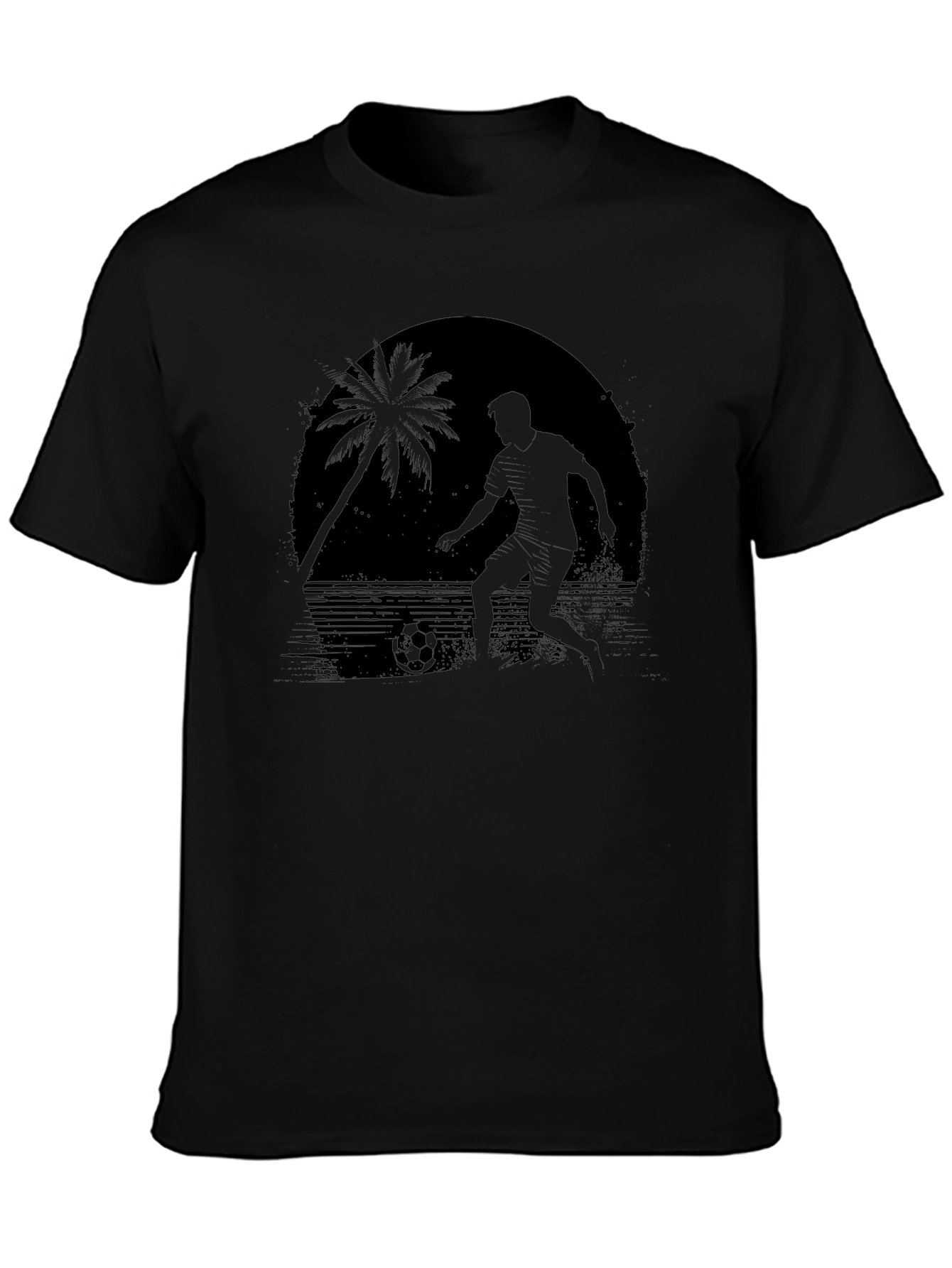 Beach Soccer Silhouette T-Shirt - Cool Graphic Tee