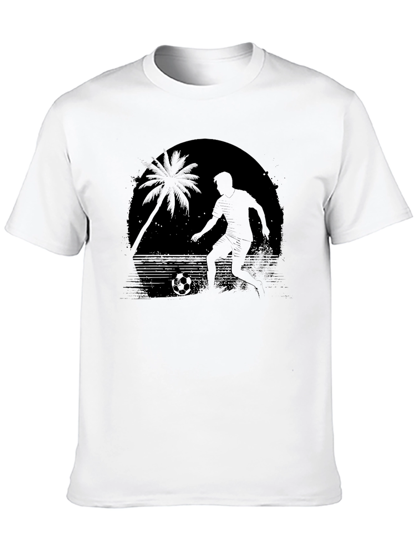 Beach Soccer Silhouette T-Shirt - Cool Graphic Tee