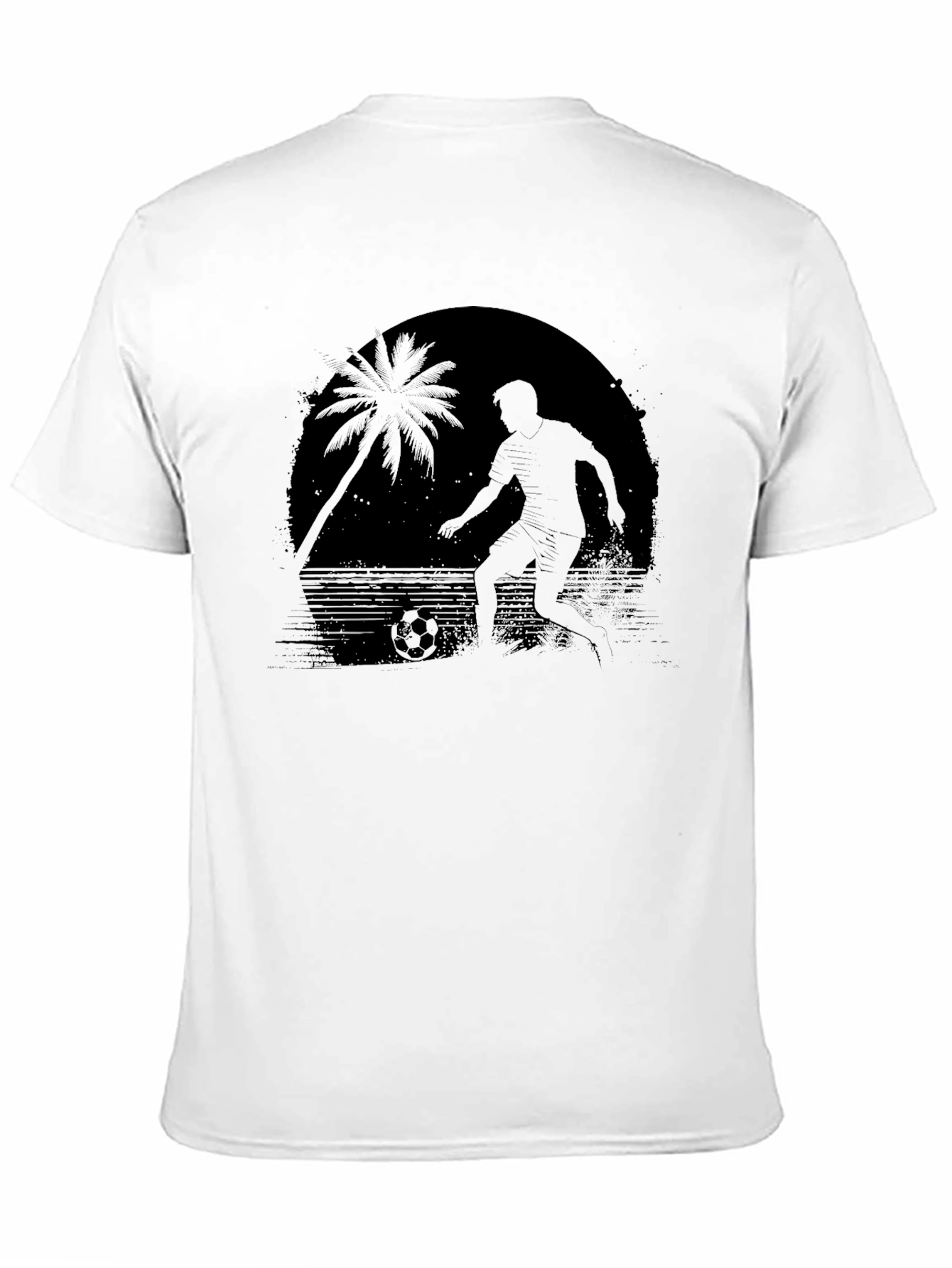 Beach Soccer Silhouette T-Shirt - Cool Graphic Tee