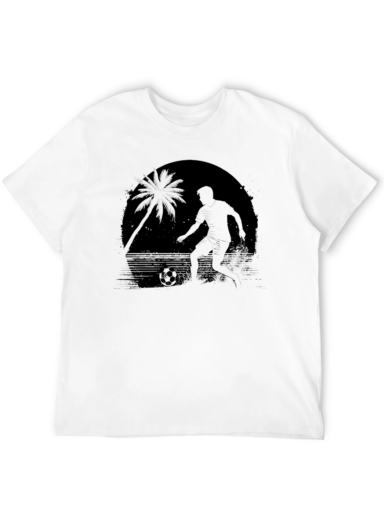 Beach Soccer Silhouette T-Shirt - Cool Graphic Tee