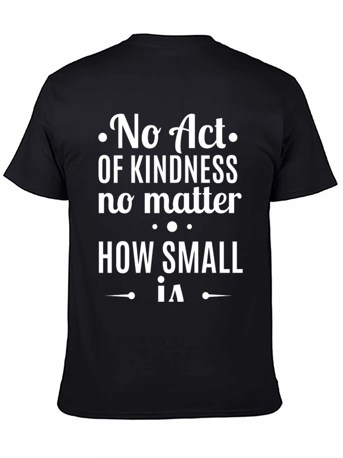 Kindness Matters Black Graphic T-Shirt