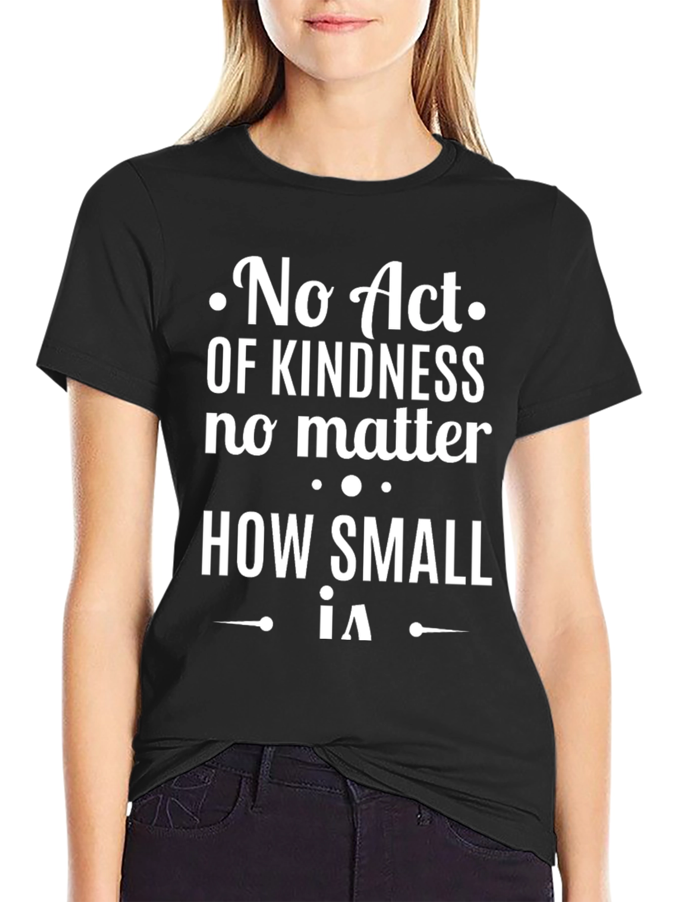 Kindness Matters Black Graphic T-Shirt