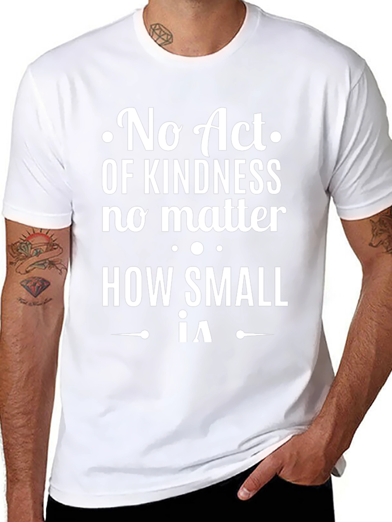 Kindness Matters Black Graphic T-Shirt
