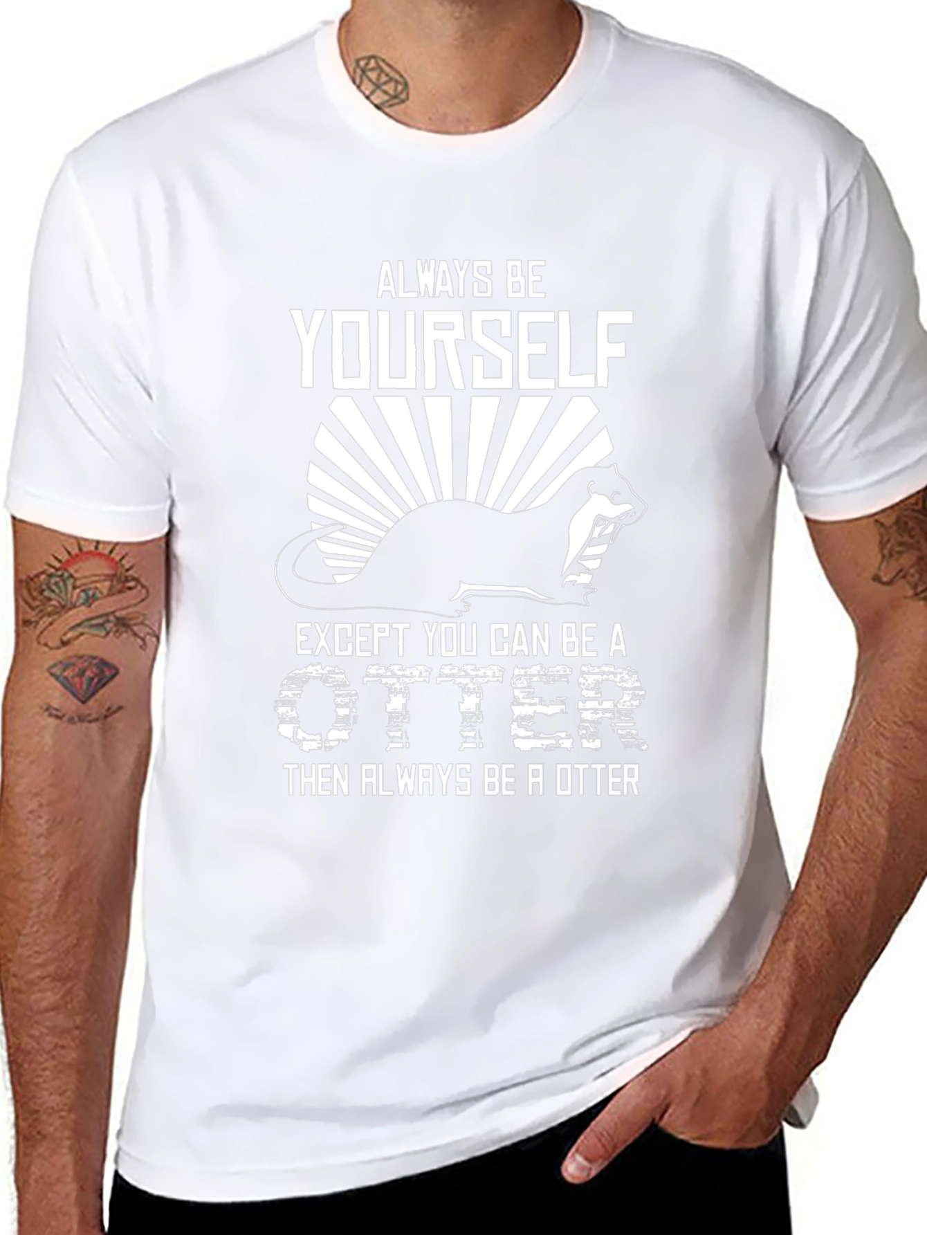 Always Be Yourself Otter Graphic Tee